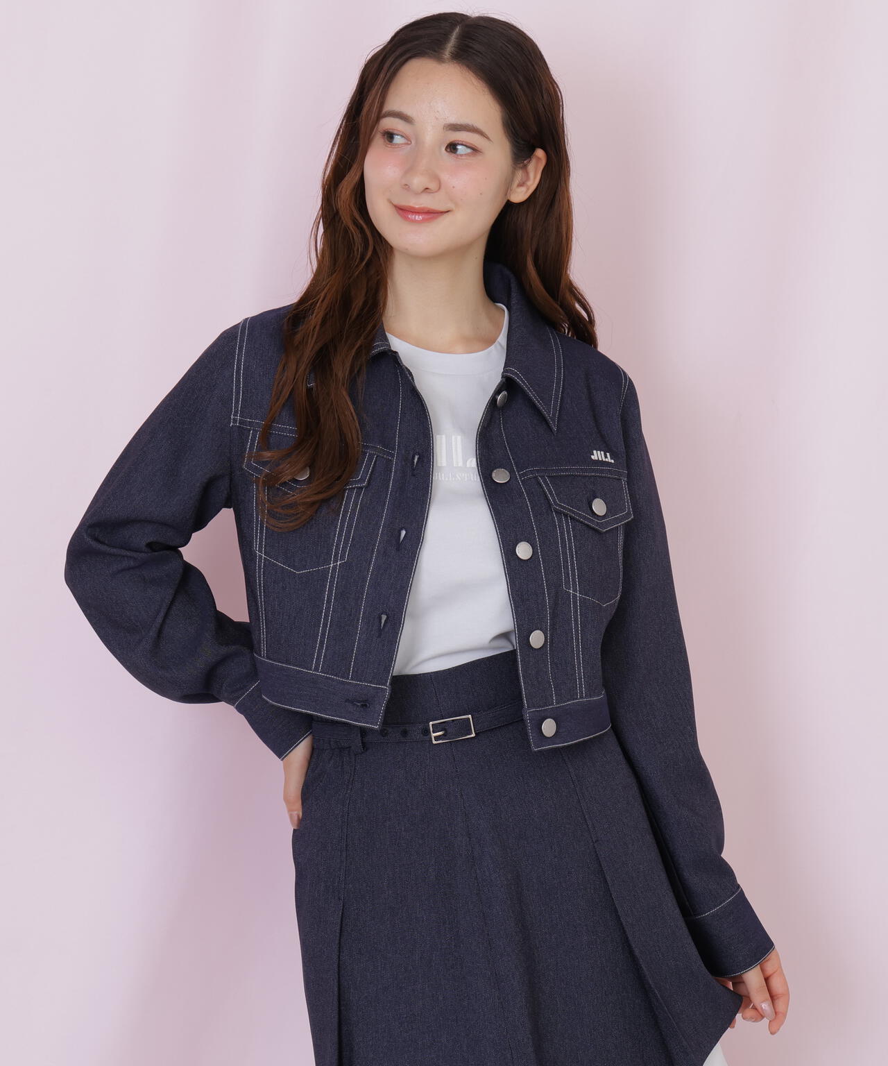 デニムライク配色ステッチジャケット | JILL by JILL STUART（ジル