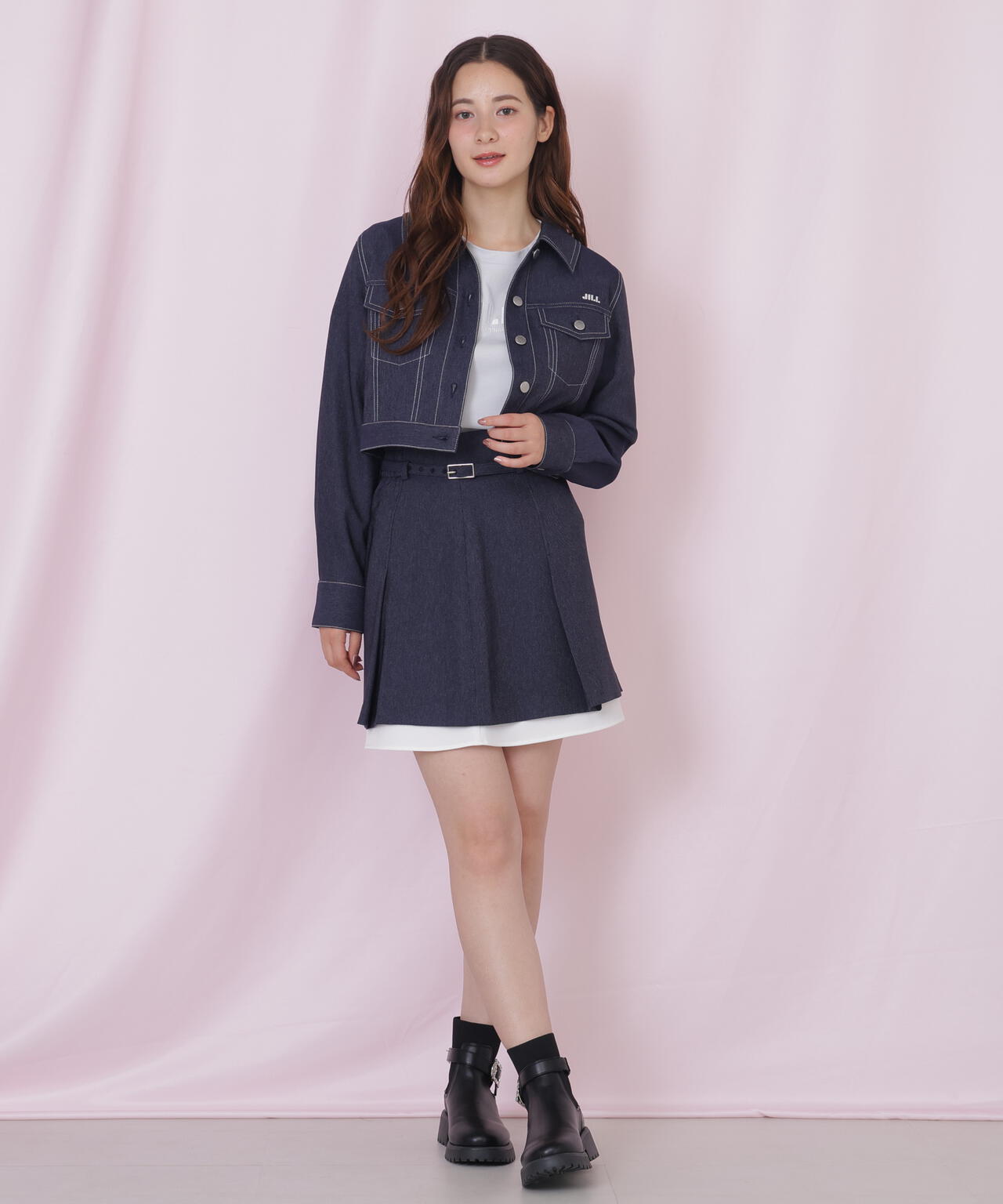 デニムライク配色ステッチジャケット | JILL by JILL STUART（ジル