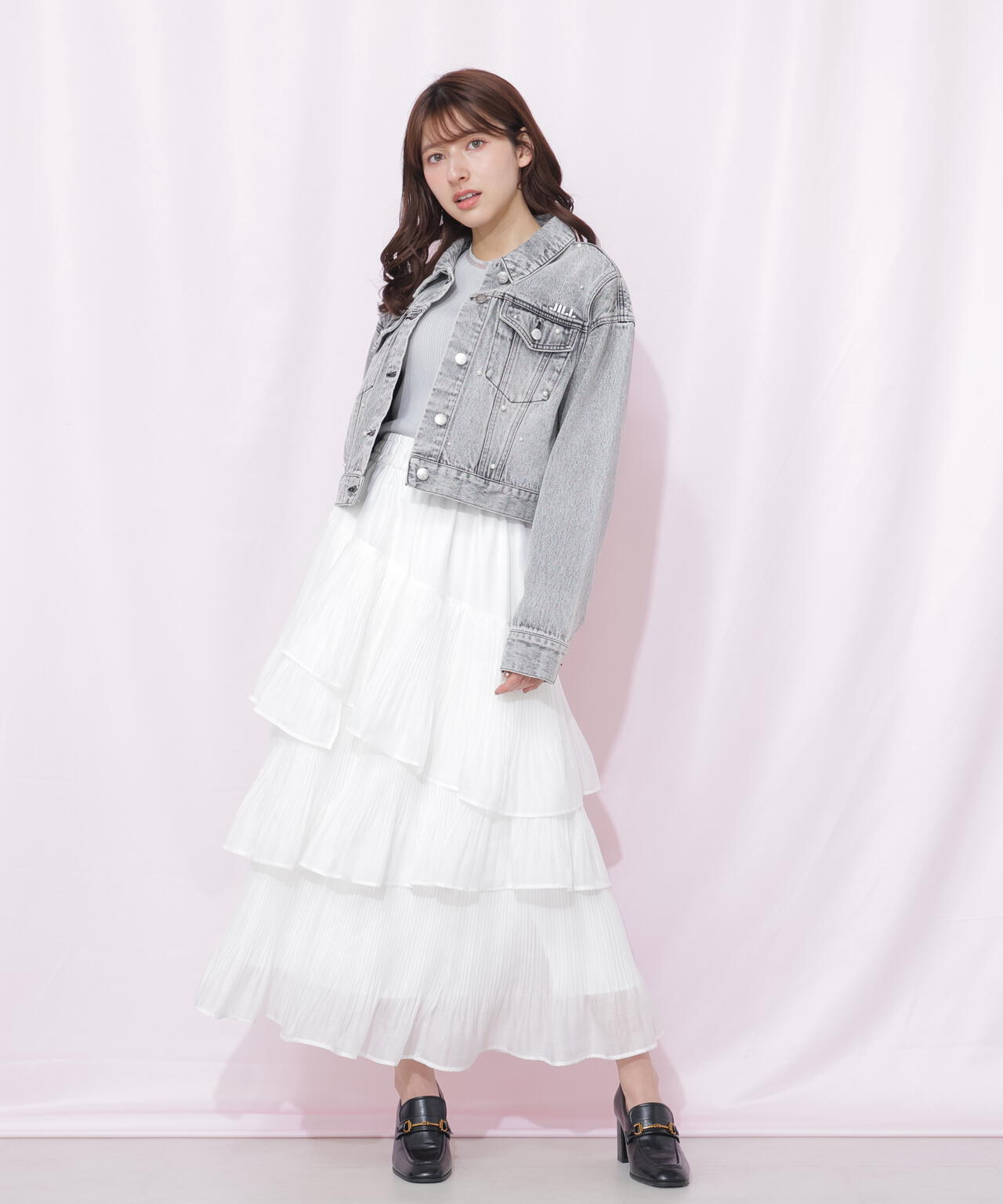 構築パネルデニムジャケット