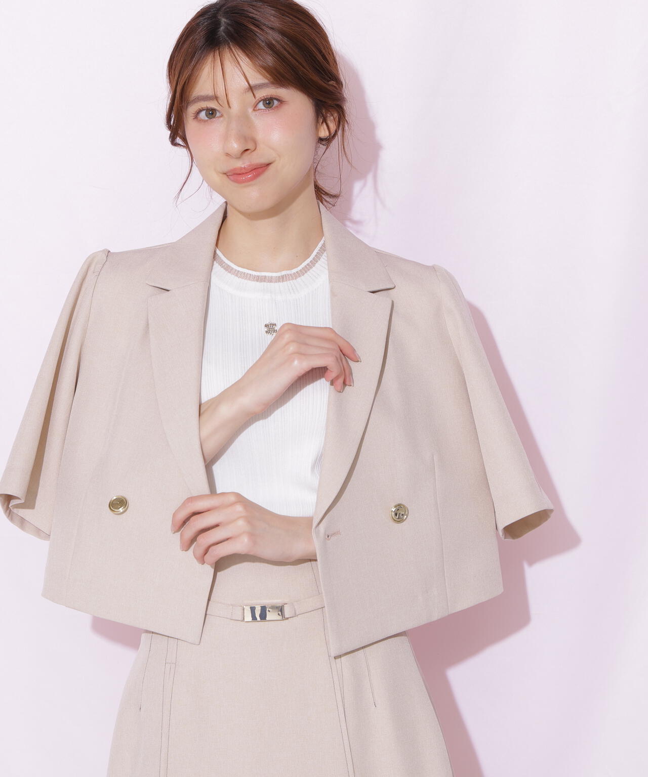 サマーツイル半袖ジャケット | JILL by JILL STUART（ジル バイ ジル