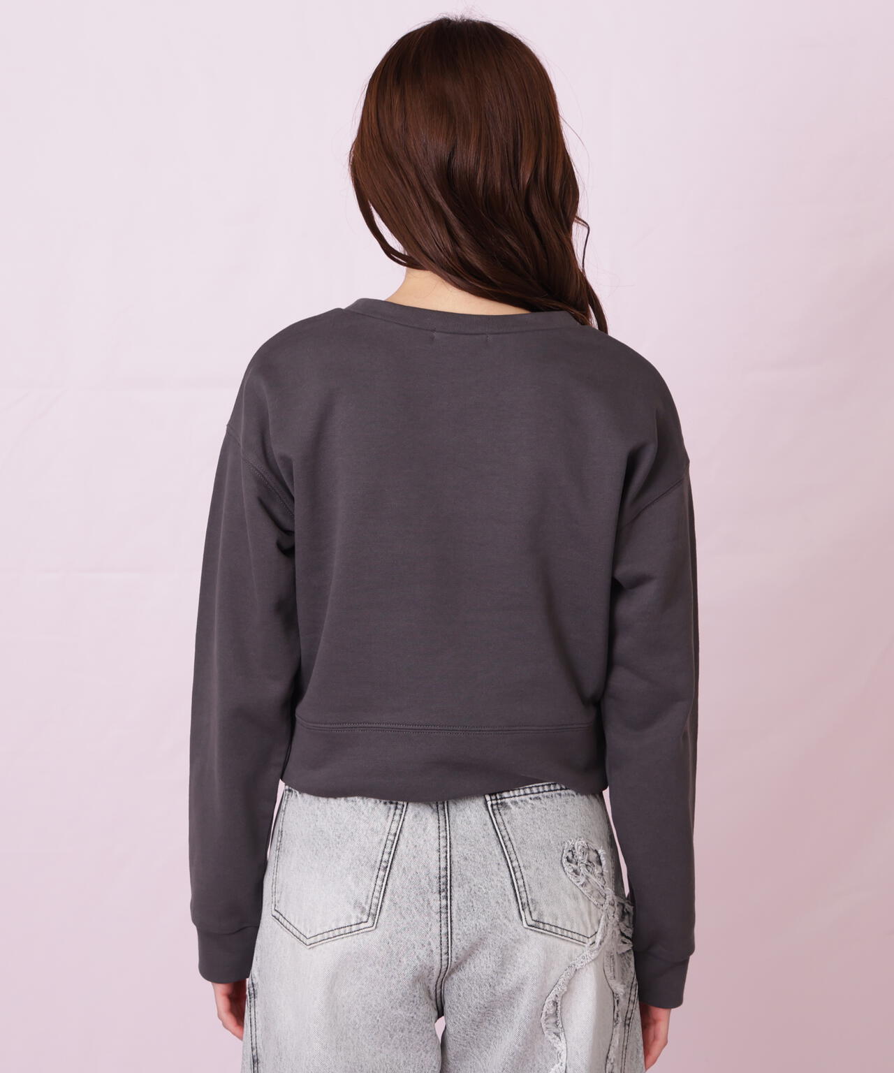 サガラ刺繍リボンロゴスウェット