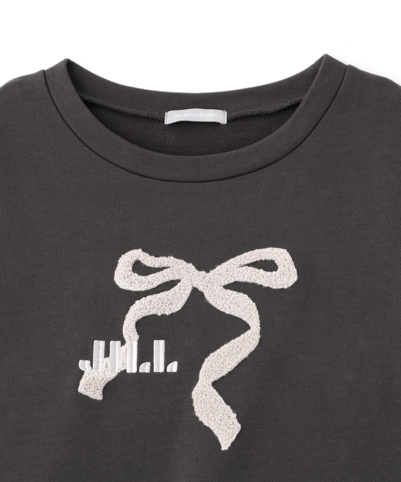 サガラ刺繍リボンロゴスウェット