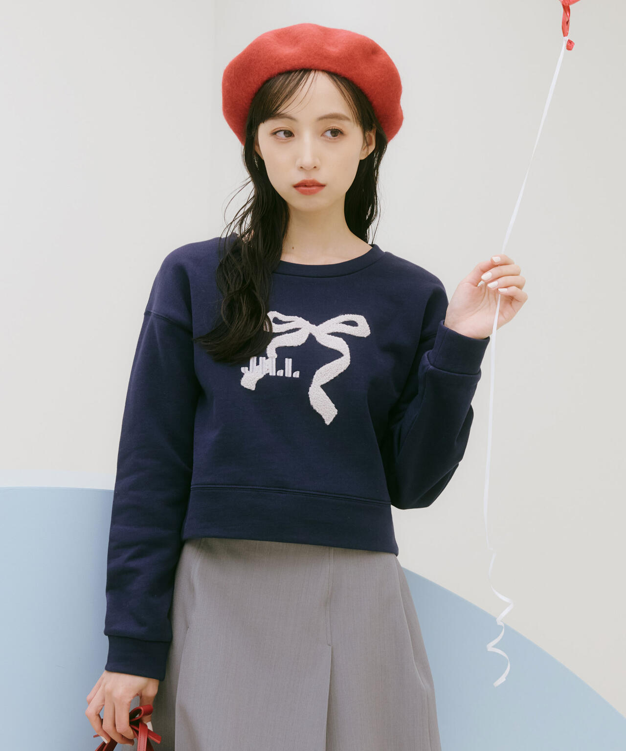 サガラ刺繍リボンロゴスウェット | JILL by JILL STUART（ジル バイ