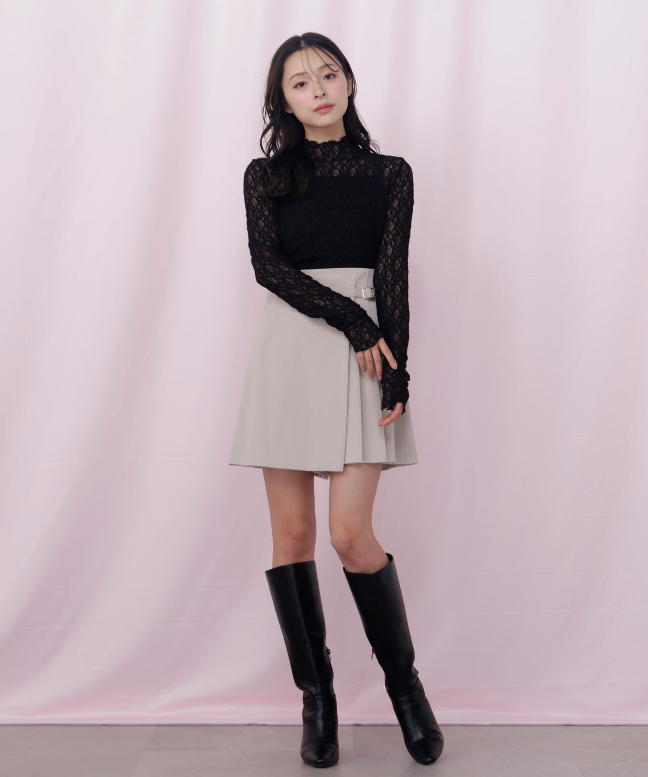 レースカットソートップス