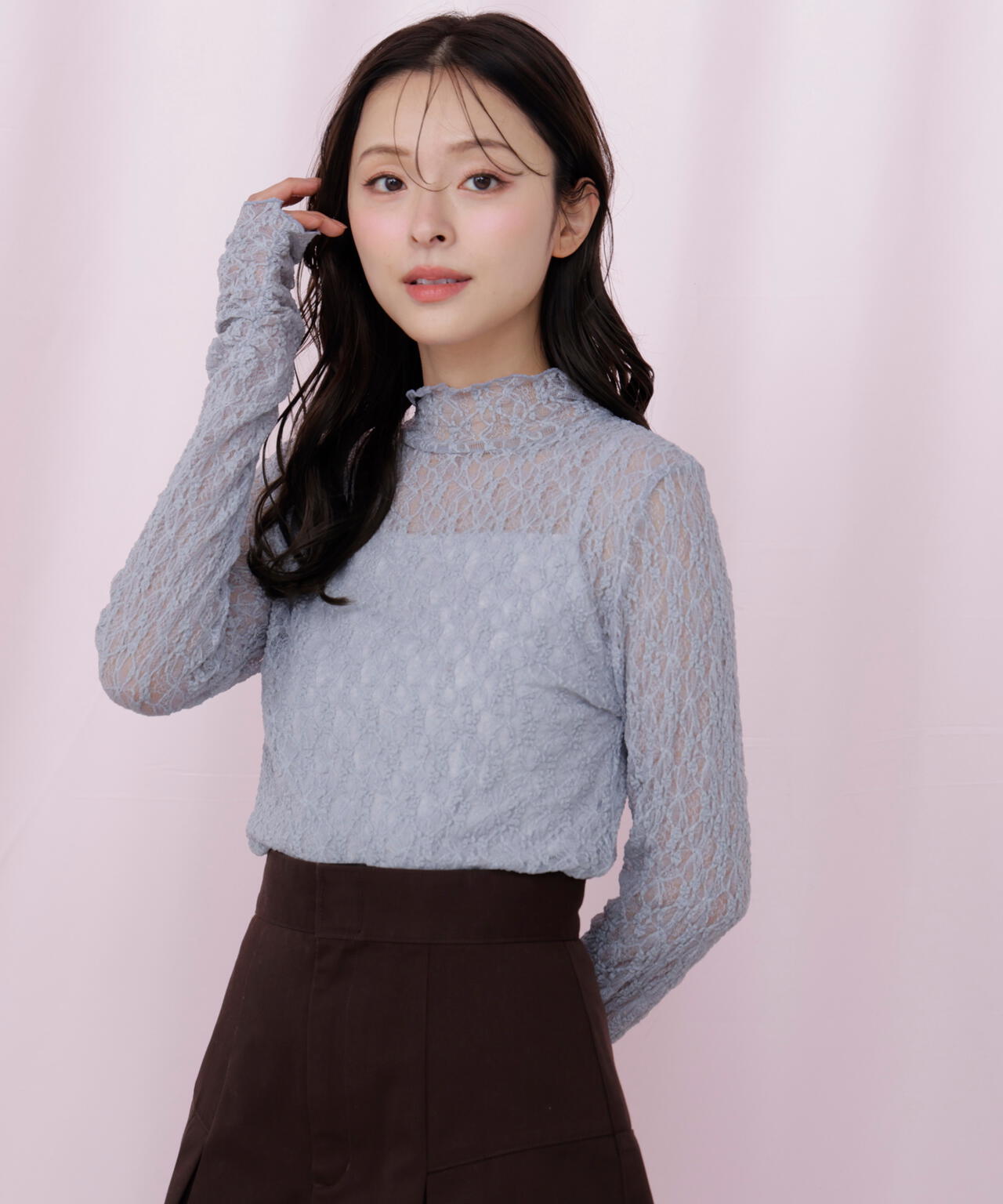 レースカットソートップス