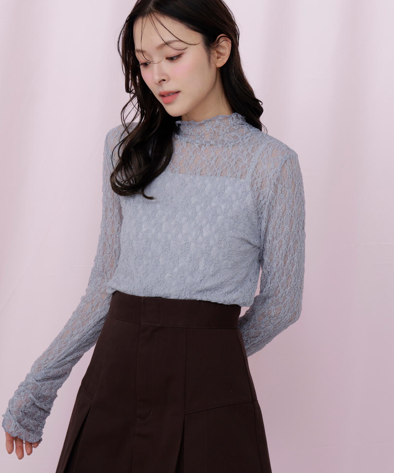 レースカットソートップス