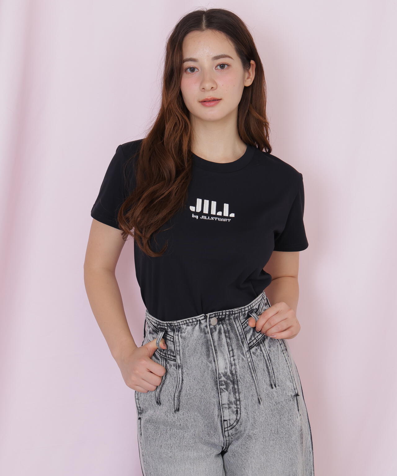 刺繍ロゴTシャツオーガニックコットン