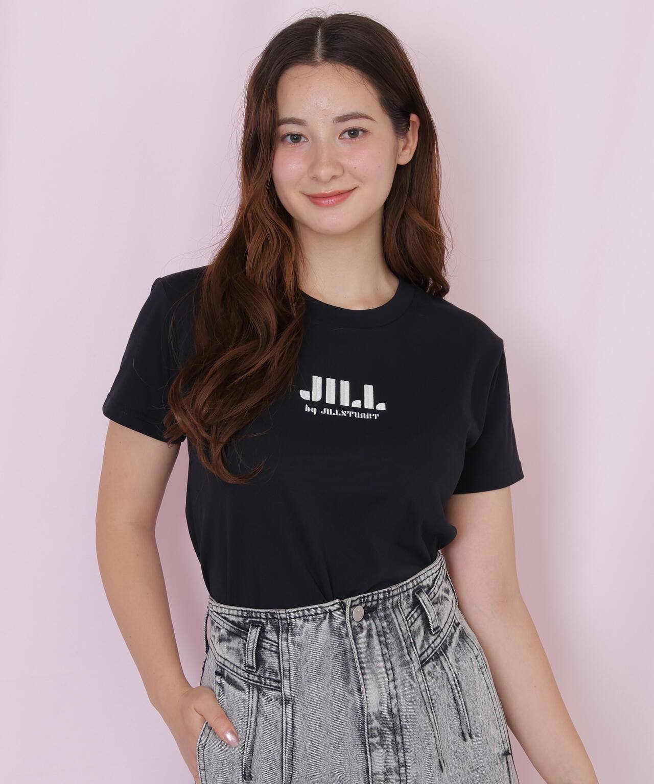 刺繍ロゴTシャツオーガニックコットン