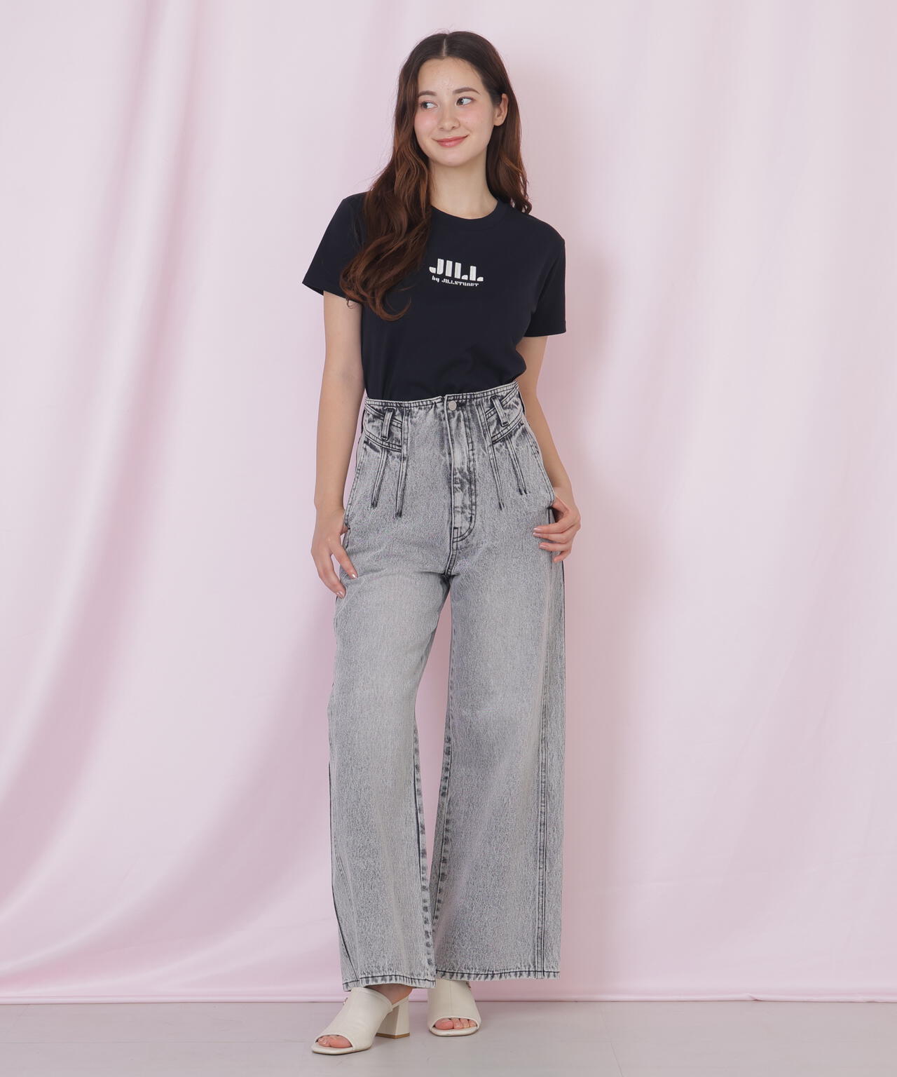 刺繍ロゴTシャツオーガニックコットン