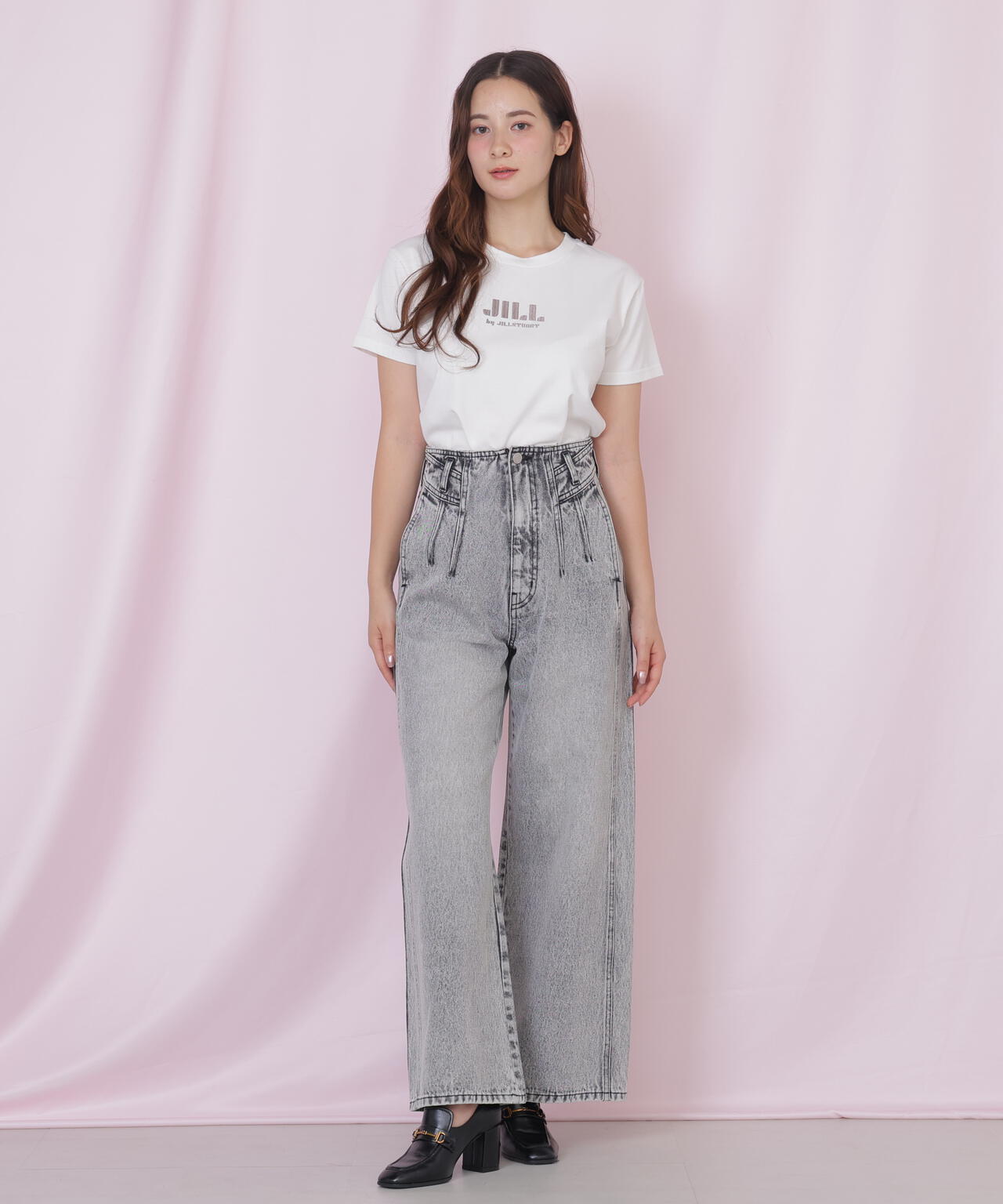 刺繍ロゴTシャツオーガニックコットン