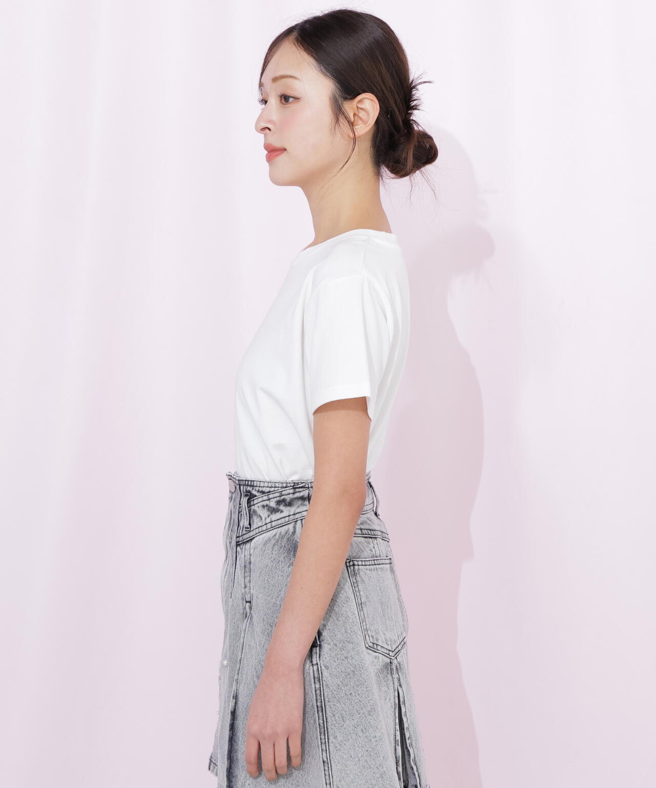 刺繍ロゴTシャツオーガニックコットン