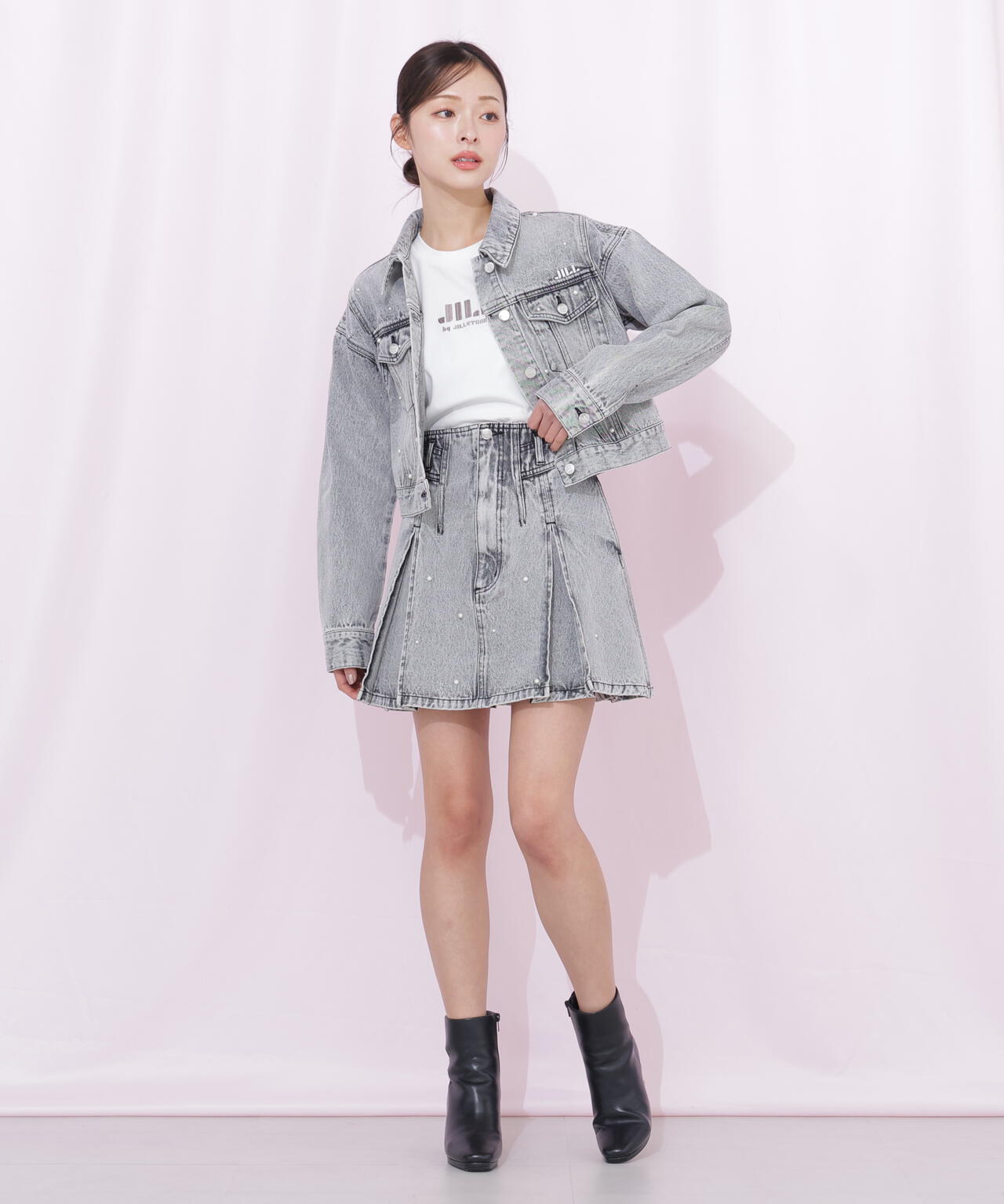 刺繍ロゴTシャツオーガニックコットン