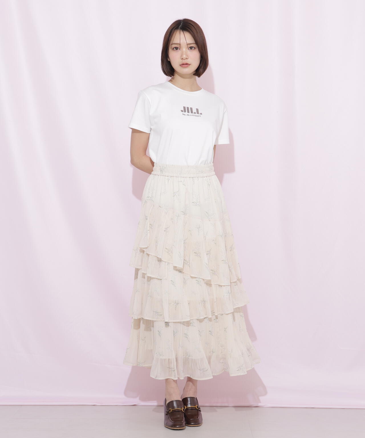 刺繍ロゴTシャツオーガニックコットン