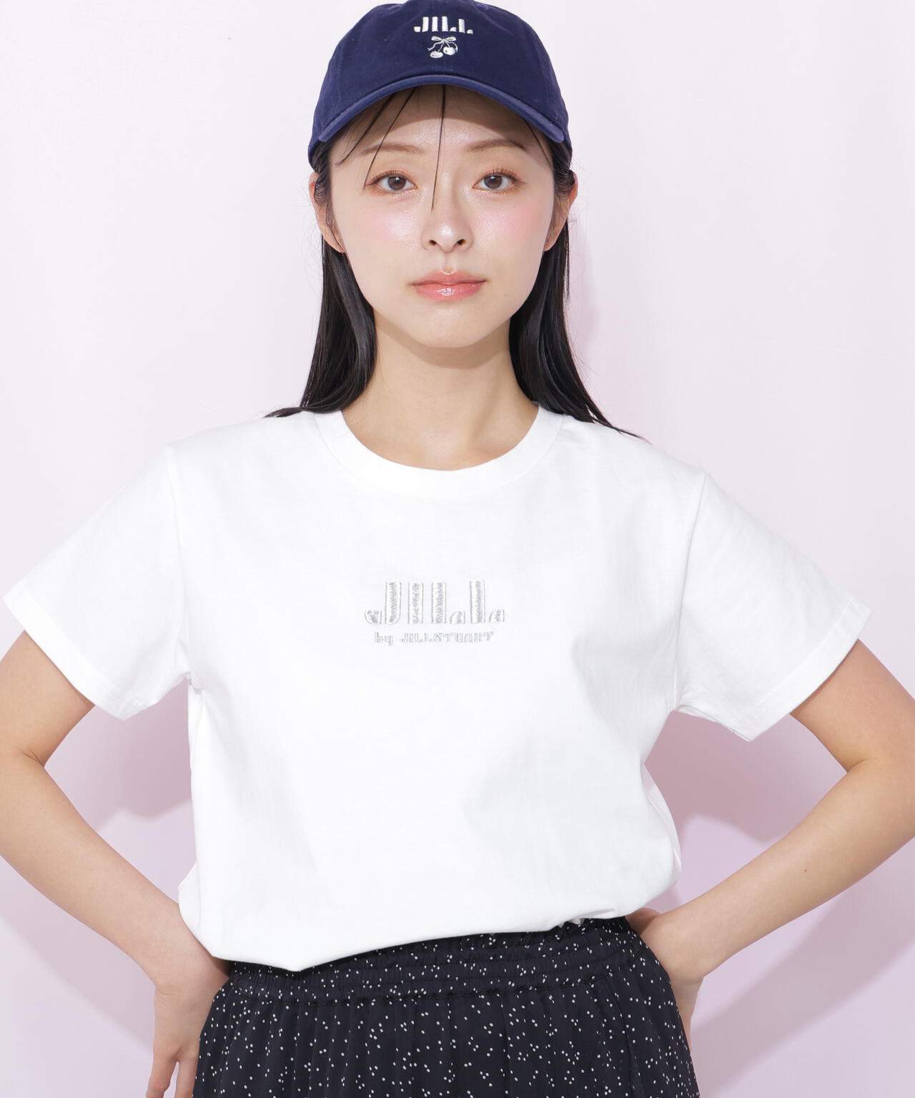 刺繍ロゴTシャツオーガニックコットン