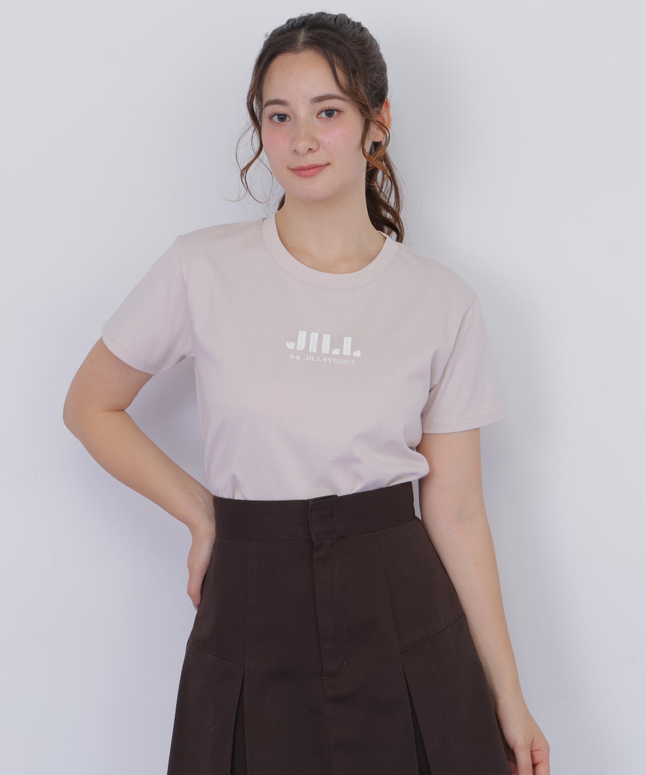 刺繍ロゴTシャツオーガニックコットン