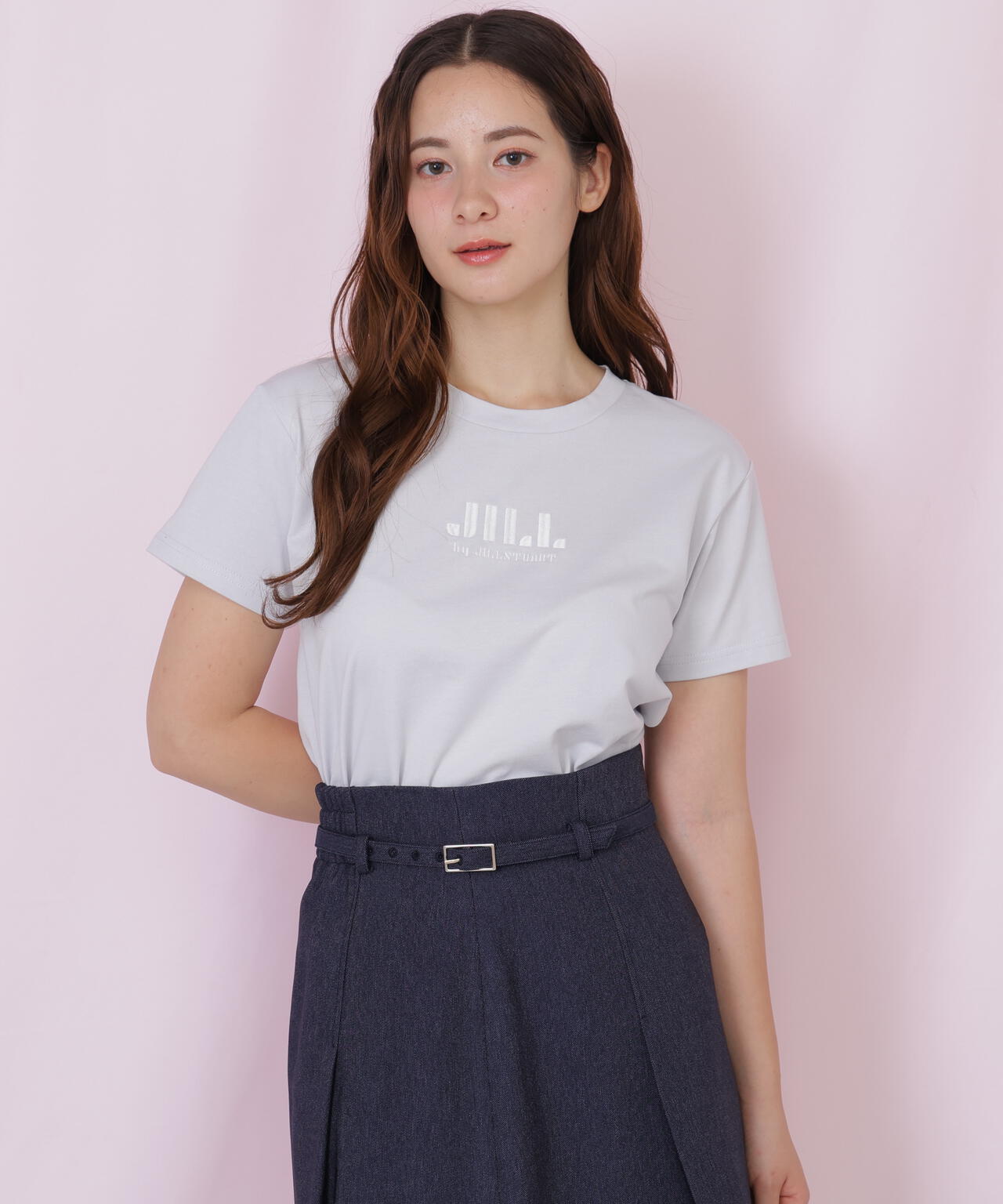 刺繍ロゴTシャツオーガニックコットン