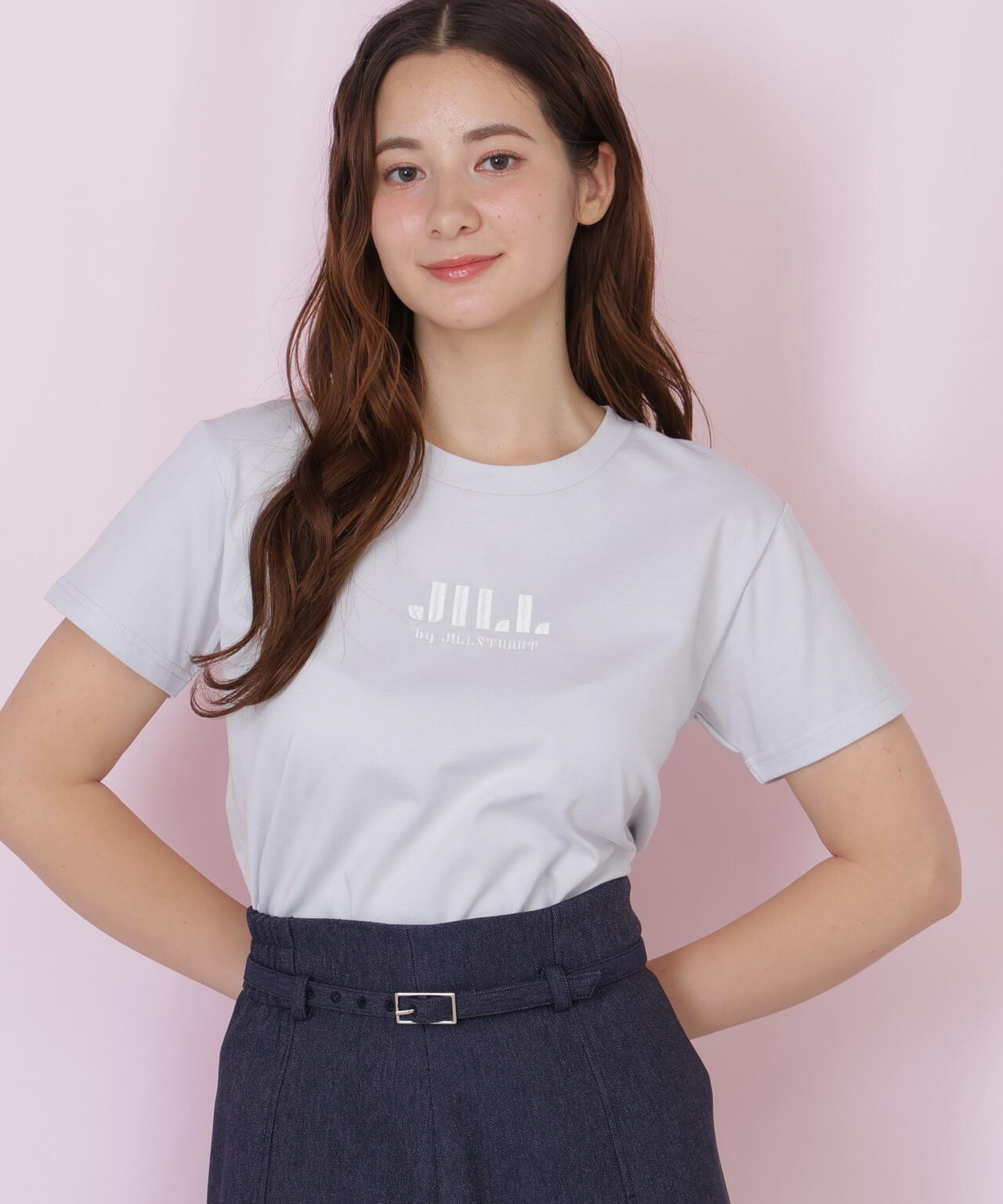 刺繍ロゴTシャツオーガニックコットン