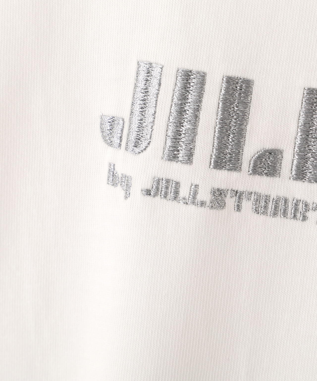 ショート丈刺繍ロゴTシャツオーガニックコットン