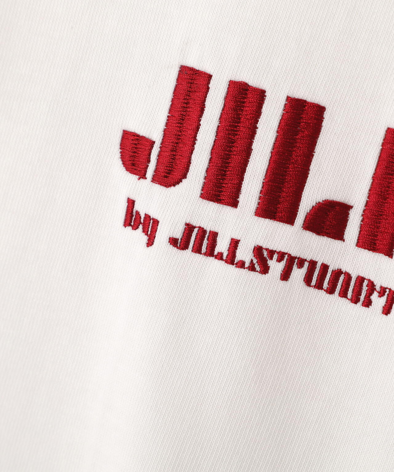 ショート丈刺繍ロゴTシャツオーガニックコットン