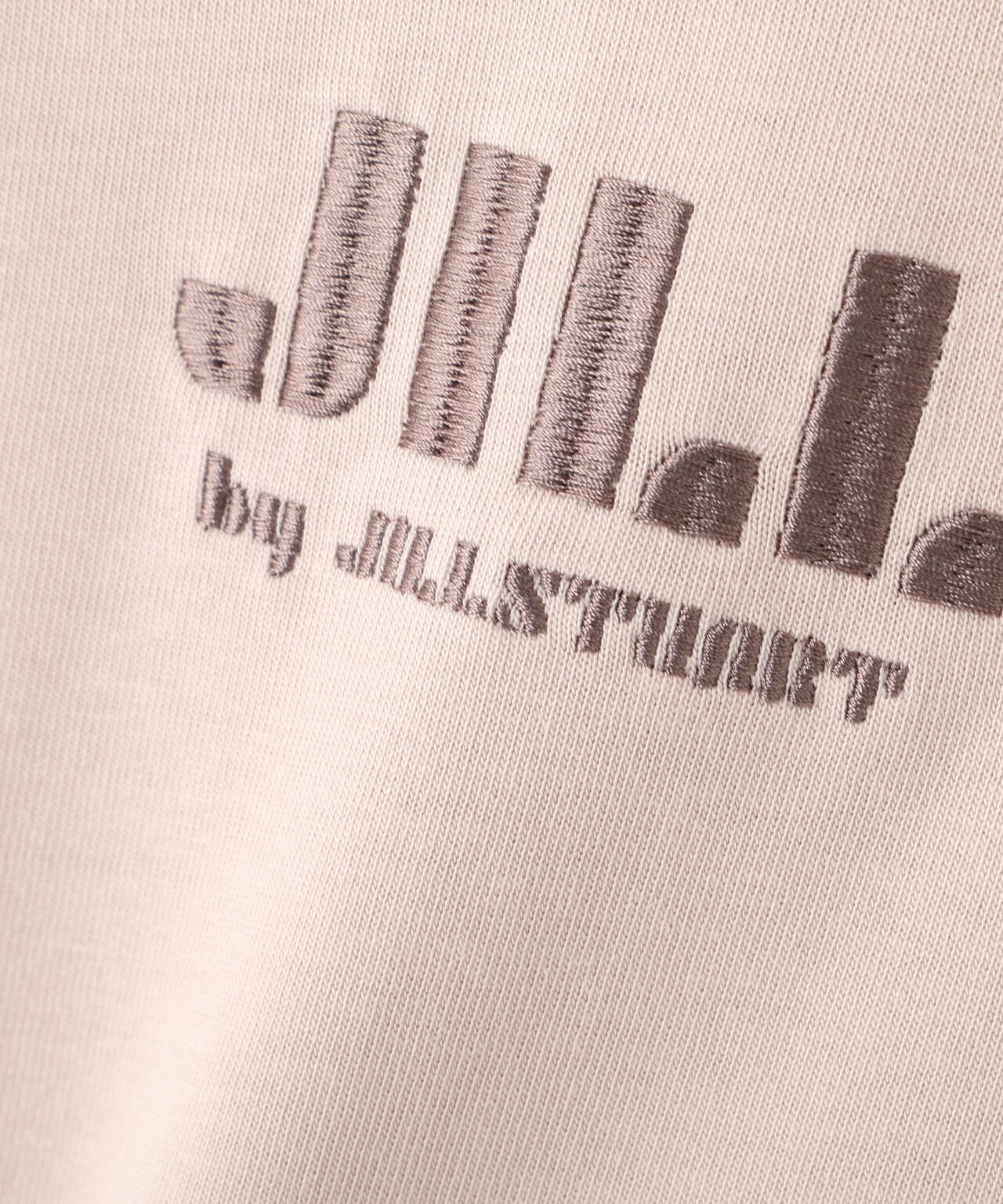 ショート丈刺繍ロゴTシャツオーガニックコットン