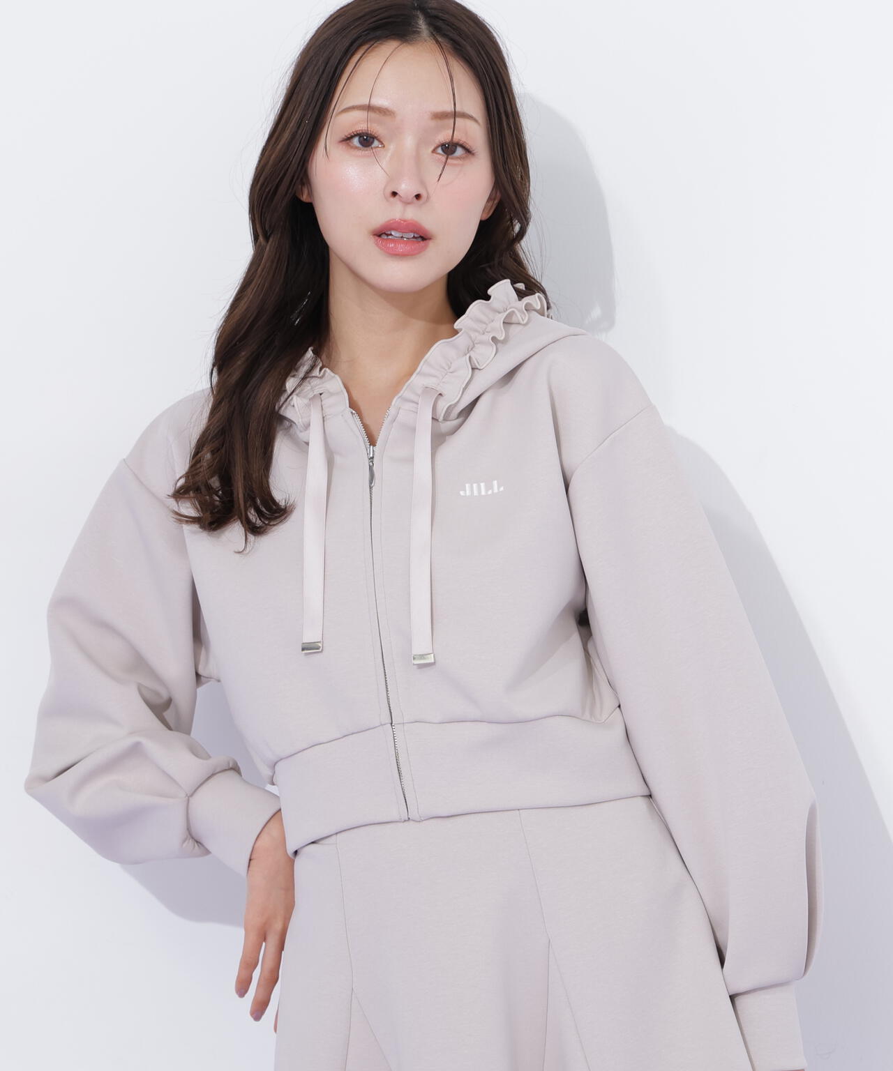 ダイバーセットアップ フリルパーカー | JILL by JILL STUART（ジル