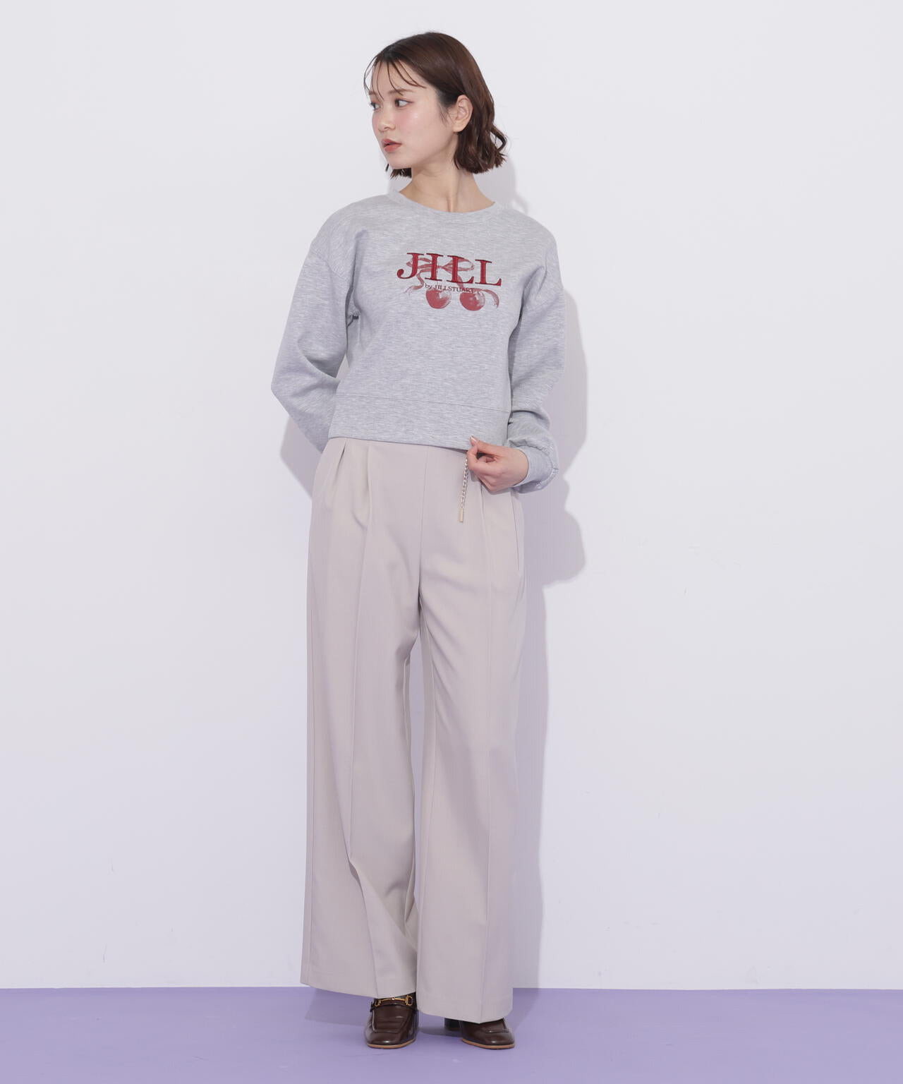 JILL by JILL STUART チェリーロゴスウェット チェリーロゴスウェット | JILL by JILL STUART（ジル バイ ジル