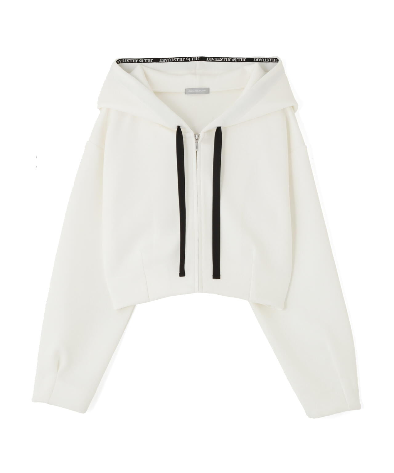 ダイバー素材ショート丈フーディ