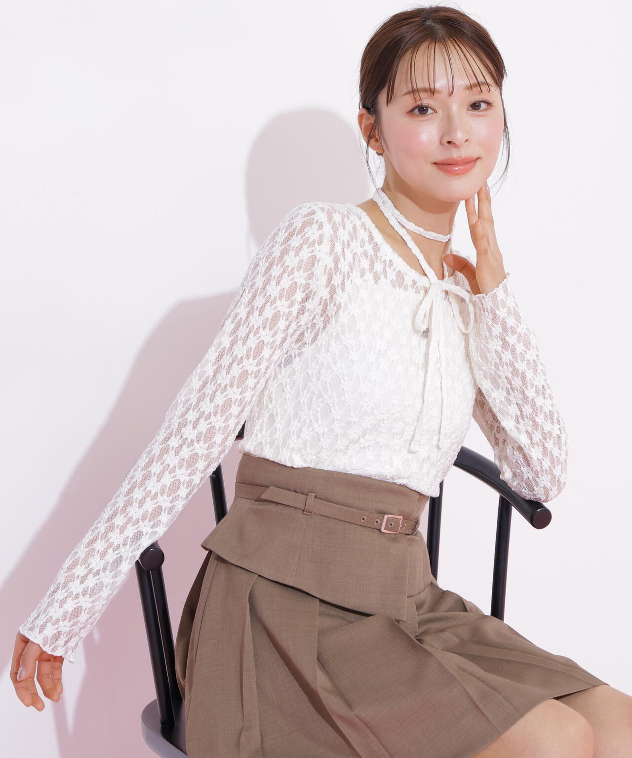 チョーカー付きレースカットソー | JILL by JILL STUART（ジル バイ