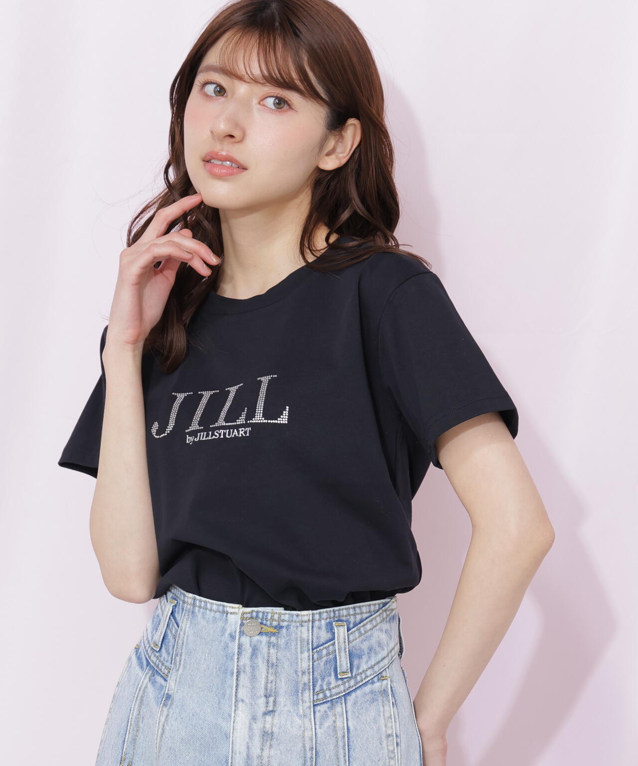 定価3万円＊ジルスチュアート＊トップス フロッキーロゴTシャツ | JILL by JILL STUART（ジル バイ ジル