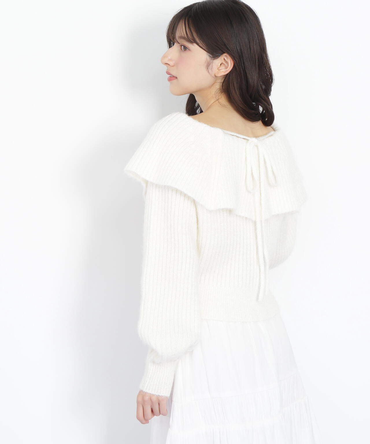 ふわふわケープニット