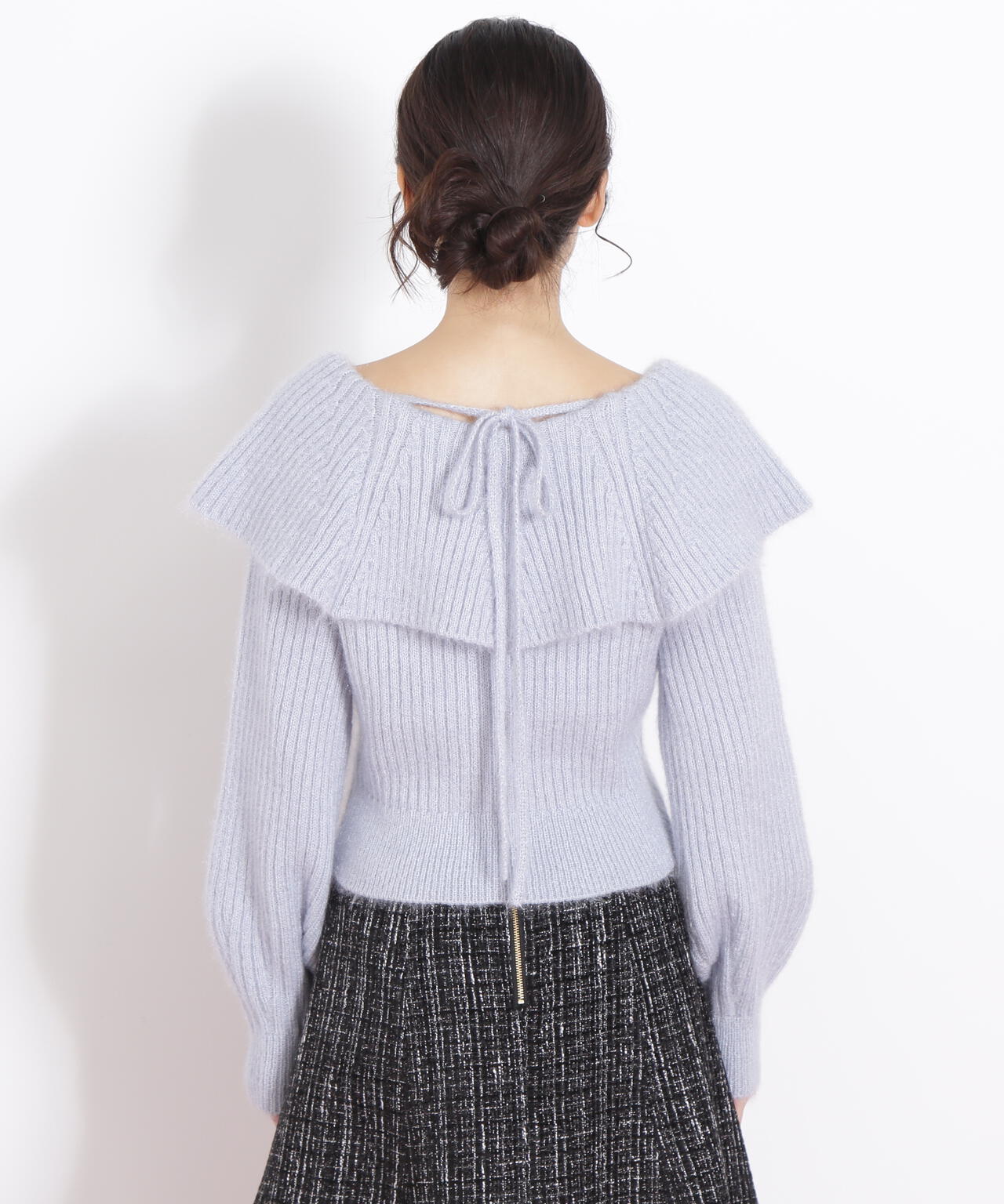 ふわふわケープニット