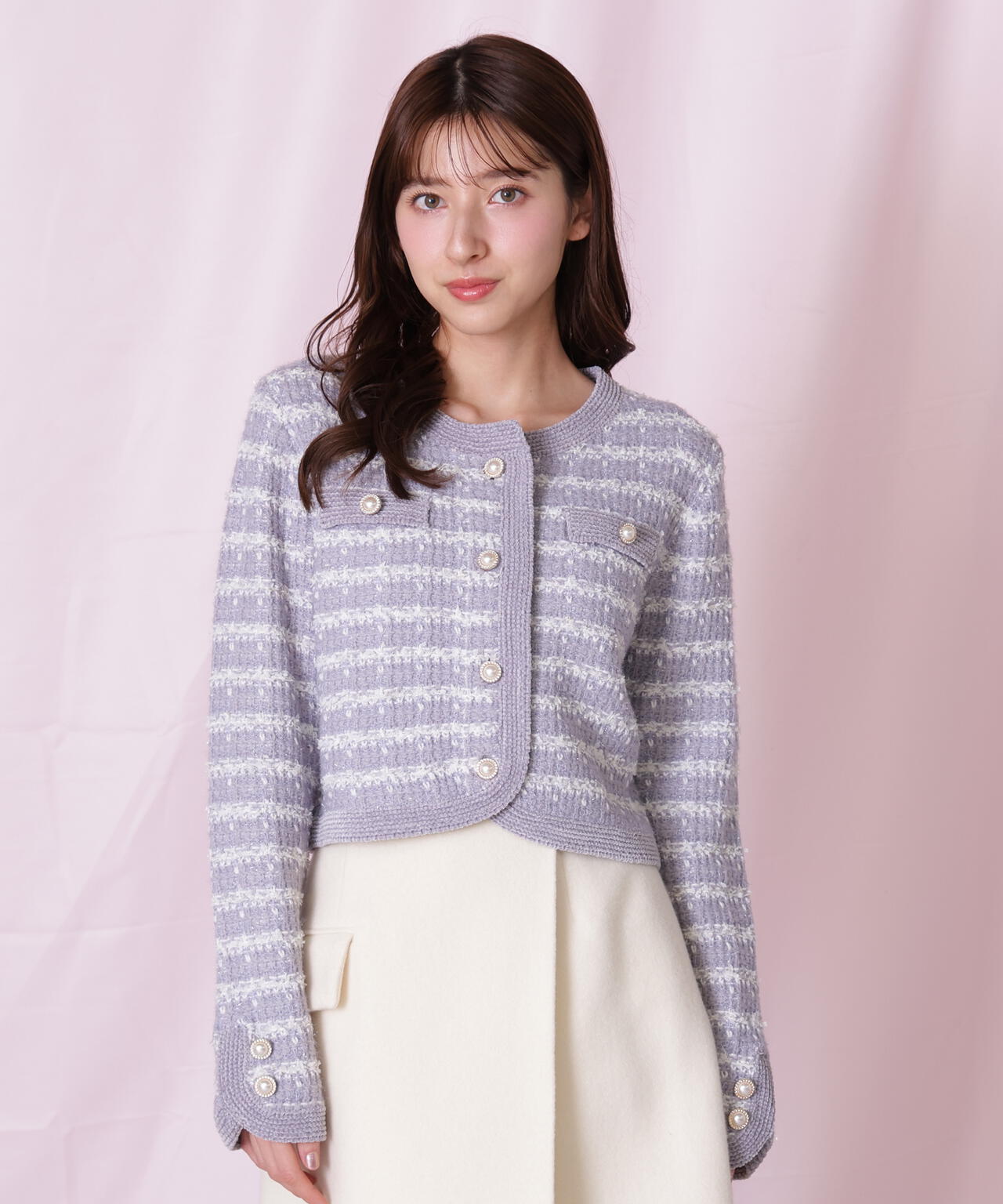 ラメミックスツィードニットジャケット | JILL by JILL STUART（ジル