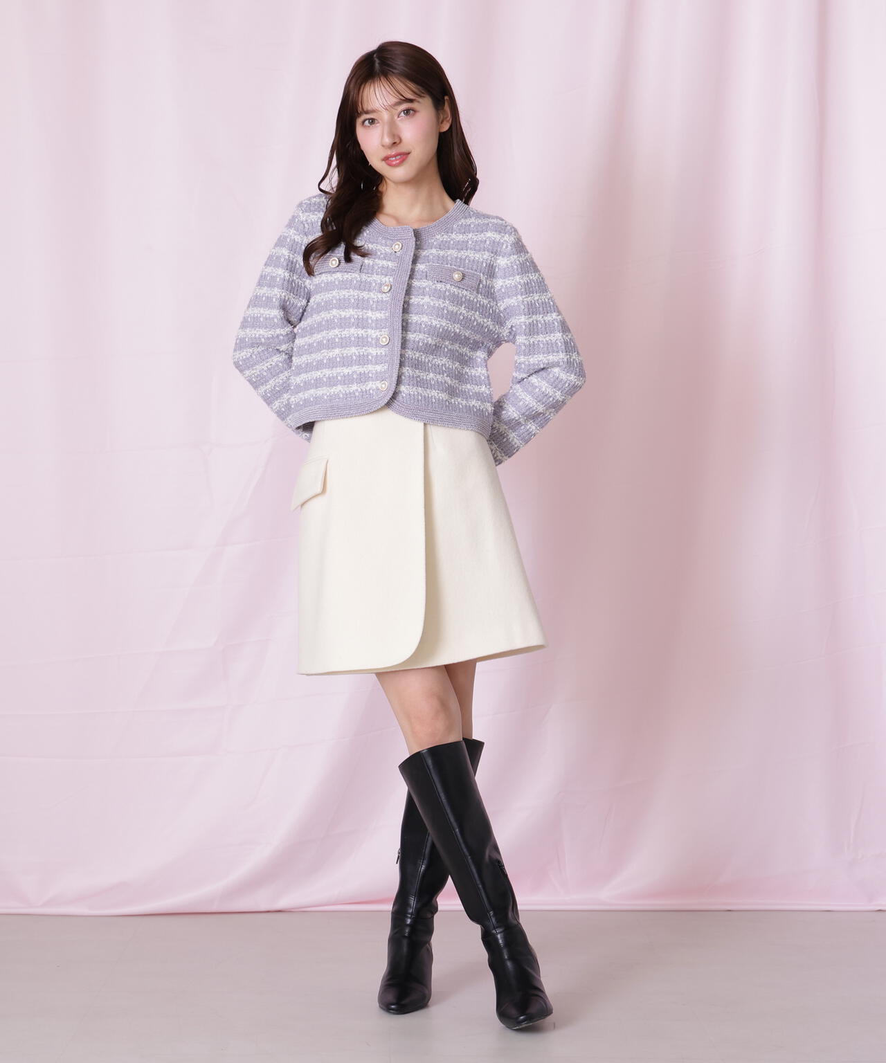 ラメミックスツィードニットジャケット | JILL by JILL STUART（ジル