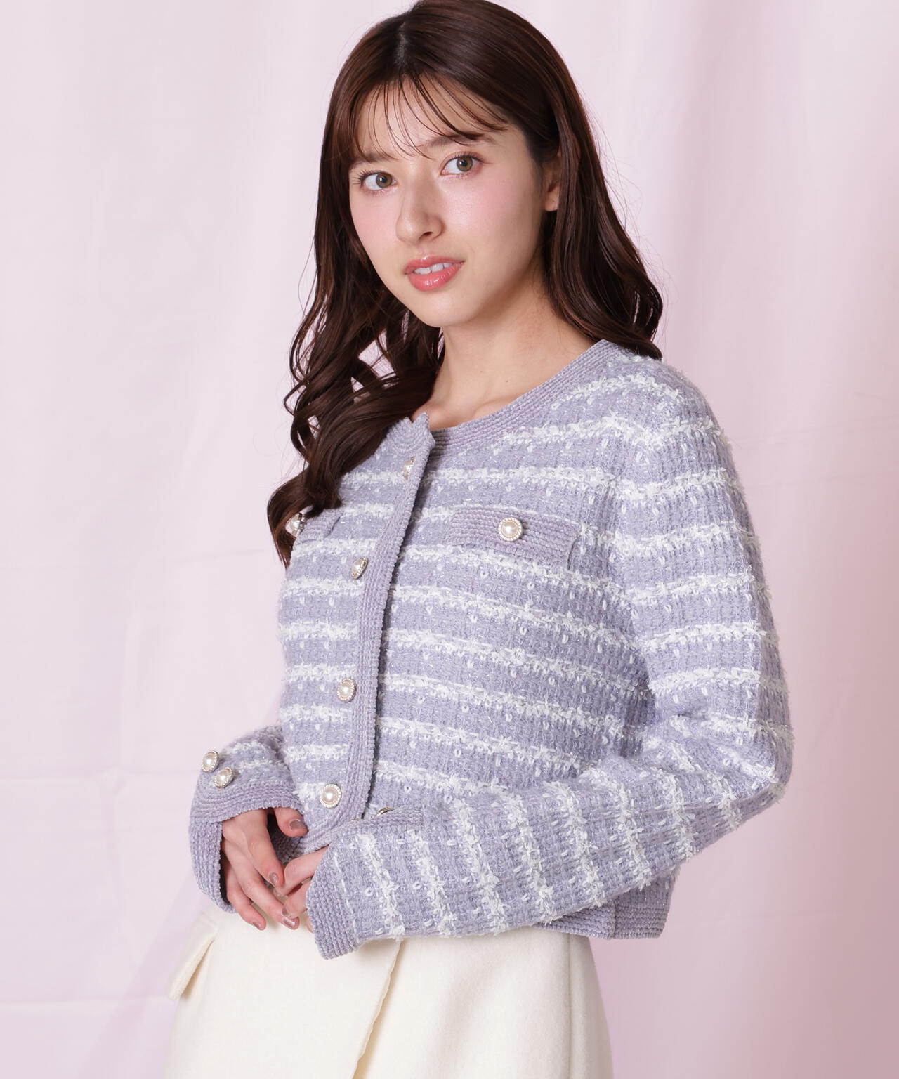 ラメミックスツィードニットジャケット | JILL by JILL STUART（ジル