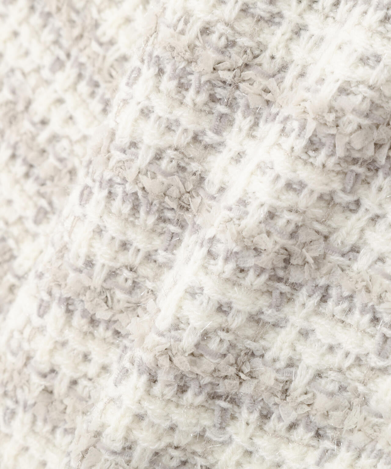 ラメミックスツィードニットジャケット