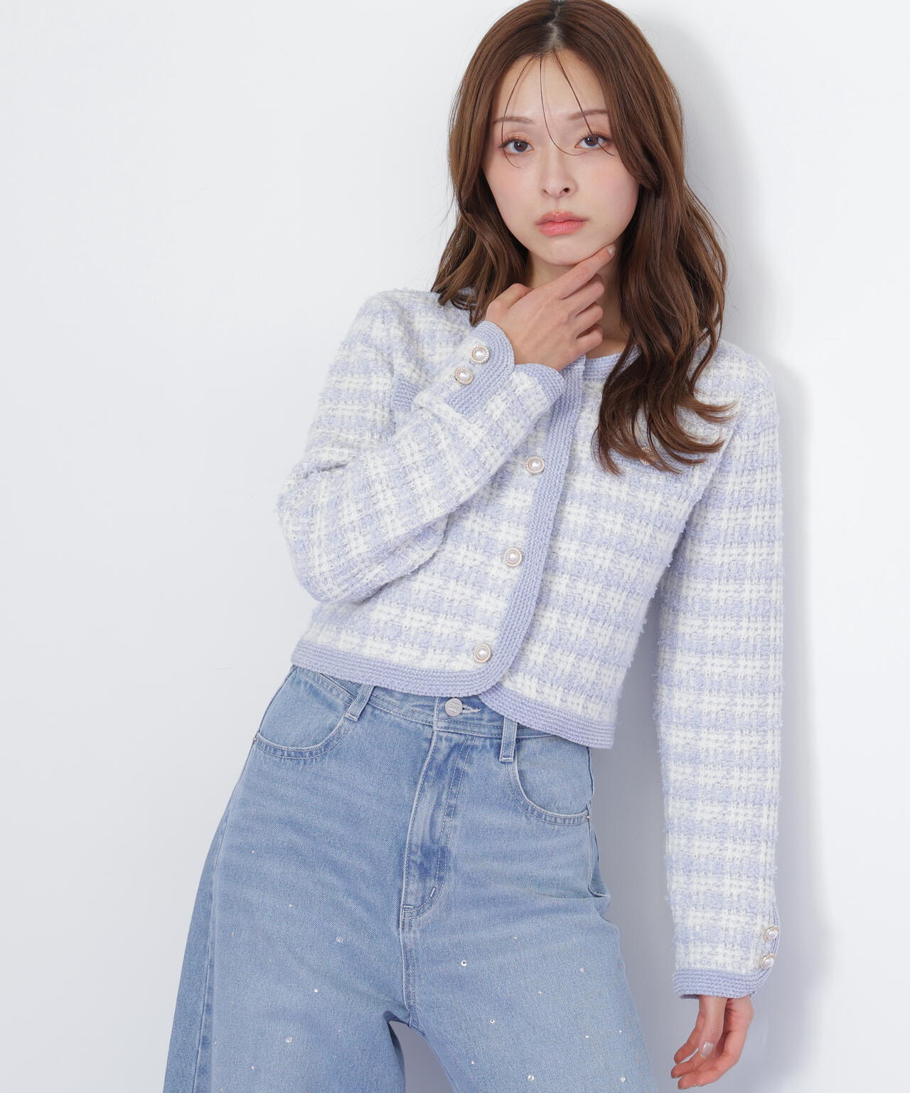 ラメミックスツィードニットジャケット | JILL by JILL STUART（ジル