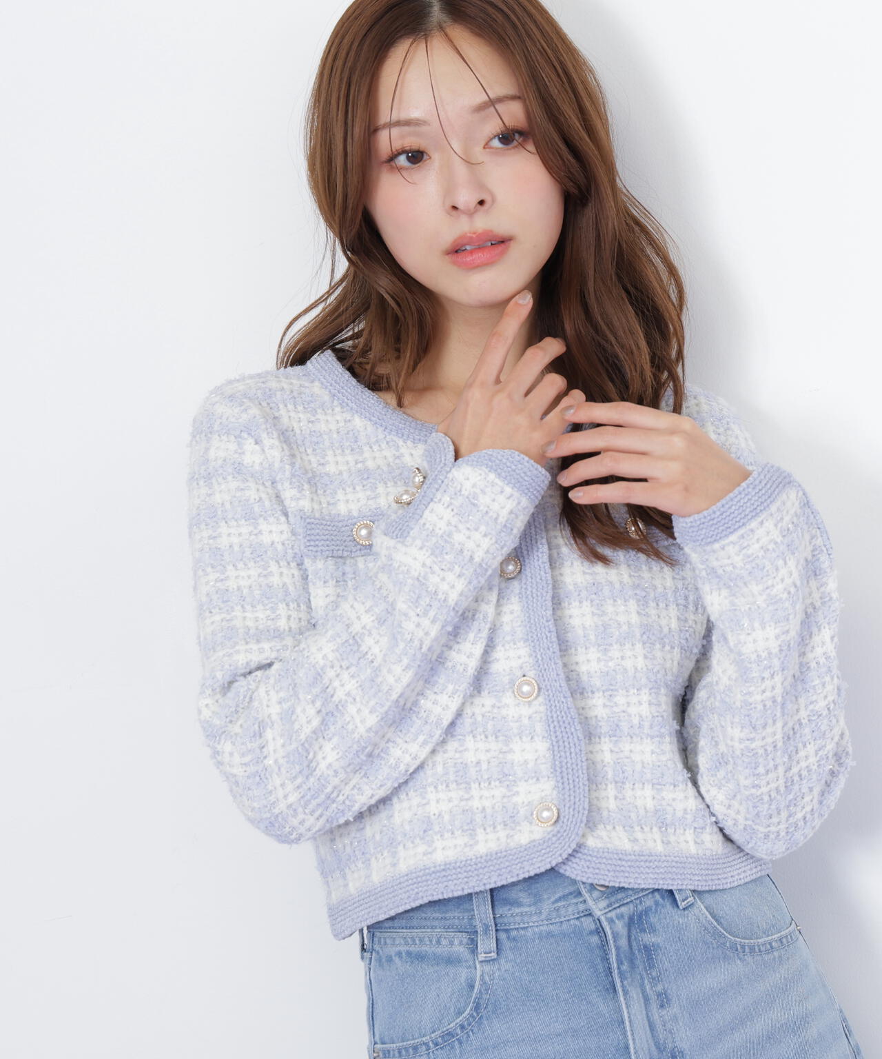 美品♡15号 東京ソワール Apploberry ジャケット ラメジャガード 美品♡15号 東京ソワール Apploberry ジャケット ラメジャガード