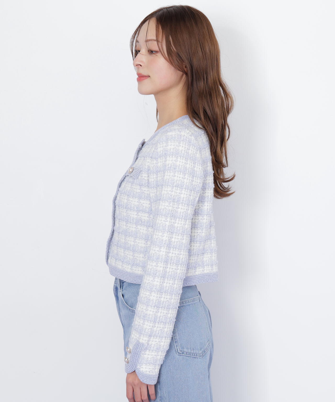 ラメミックスツィードニットジャケット | JILL by JILL STUART（ジル