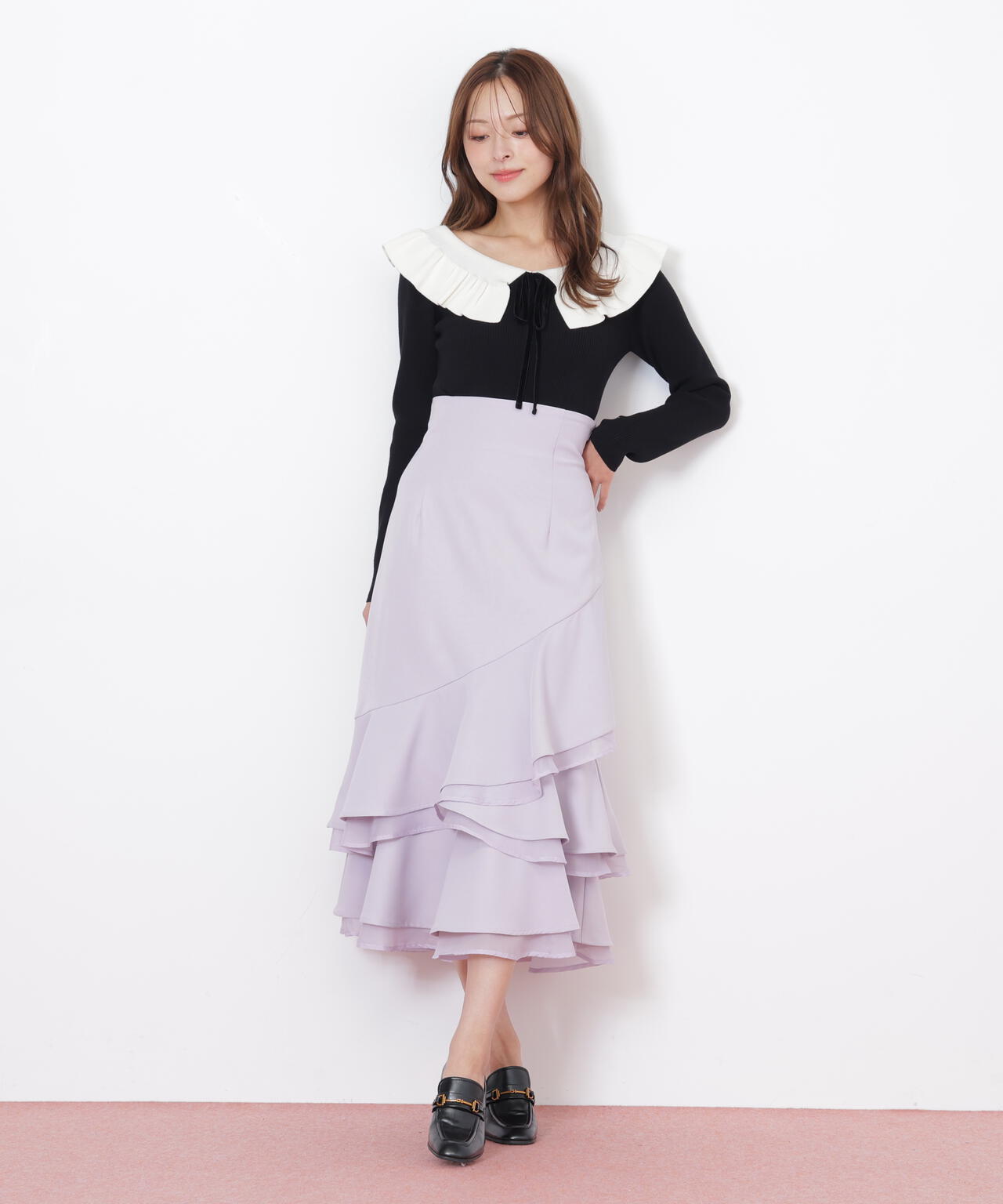 ケープリブニット