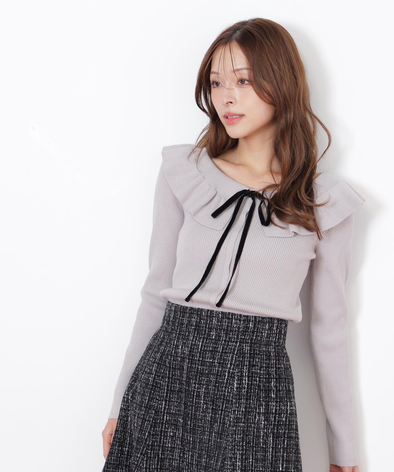 ケープリブニット