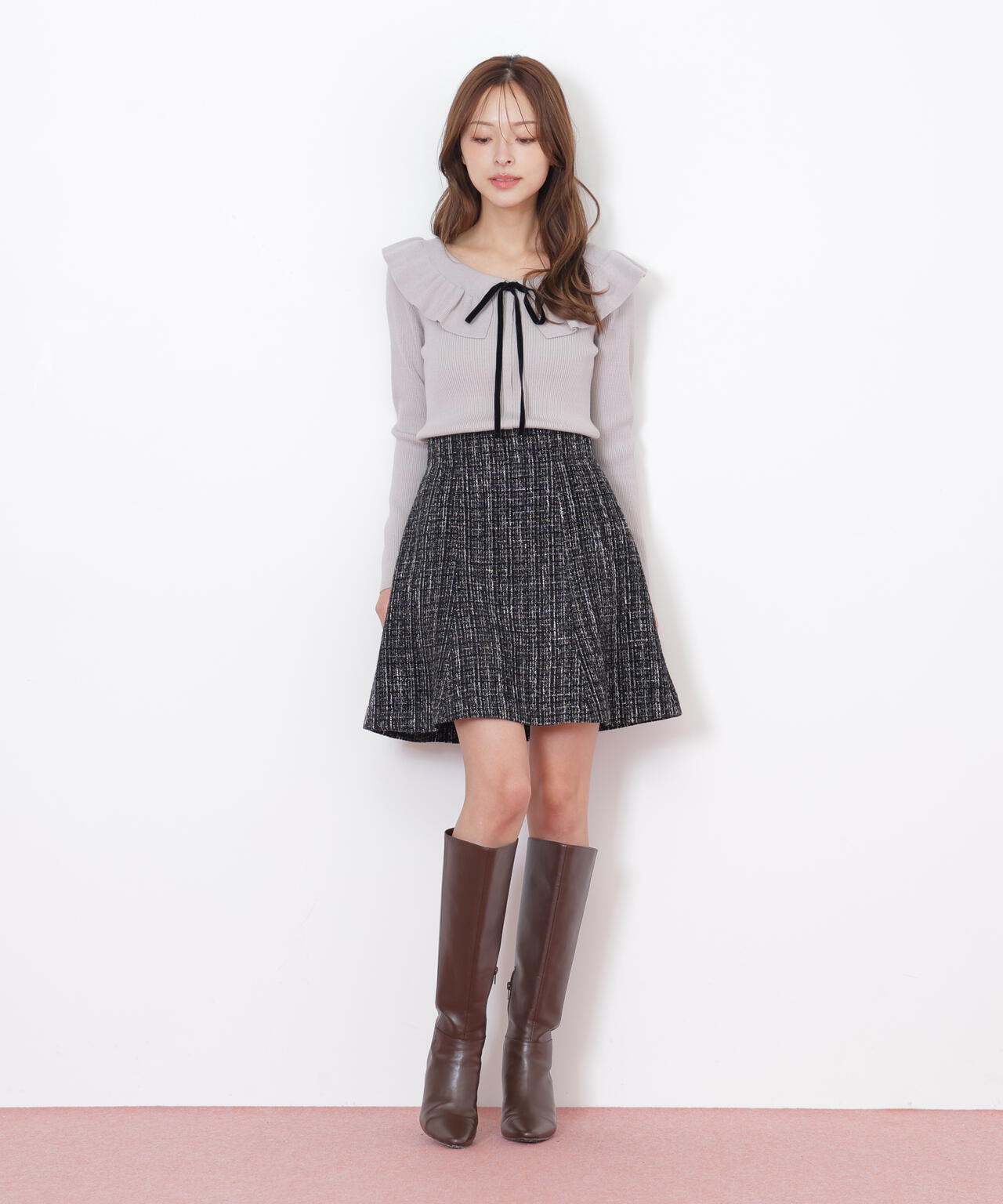 ケープリブニット