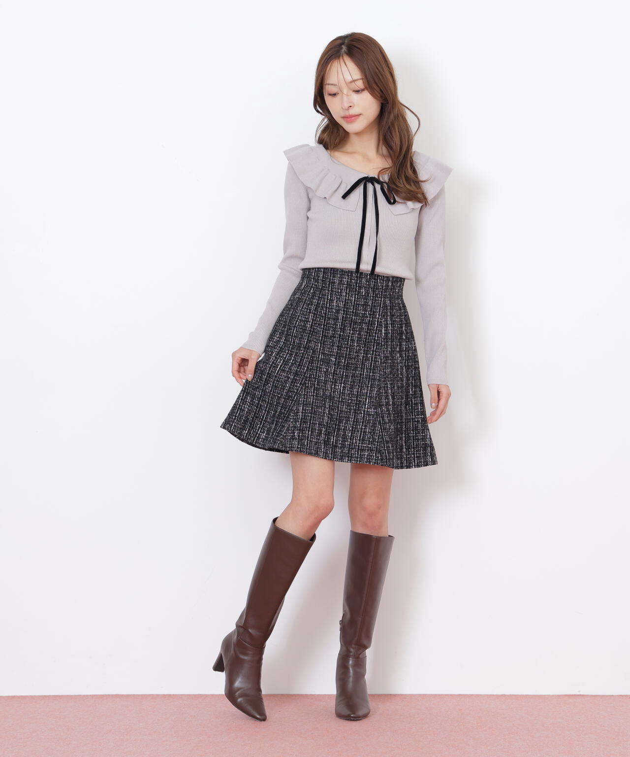 ケープリブニット