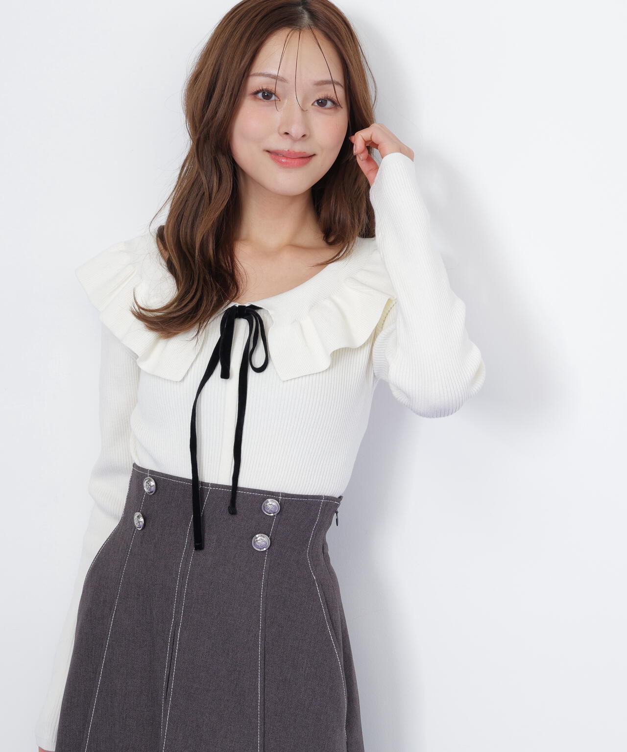 ケープリブニット