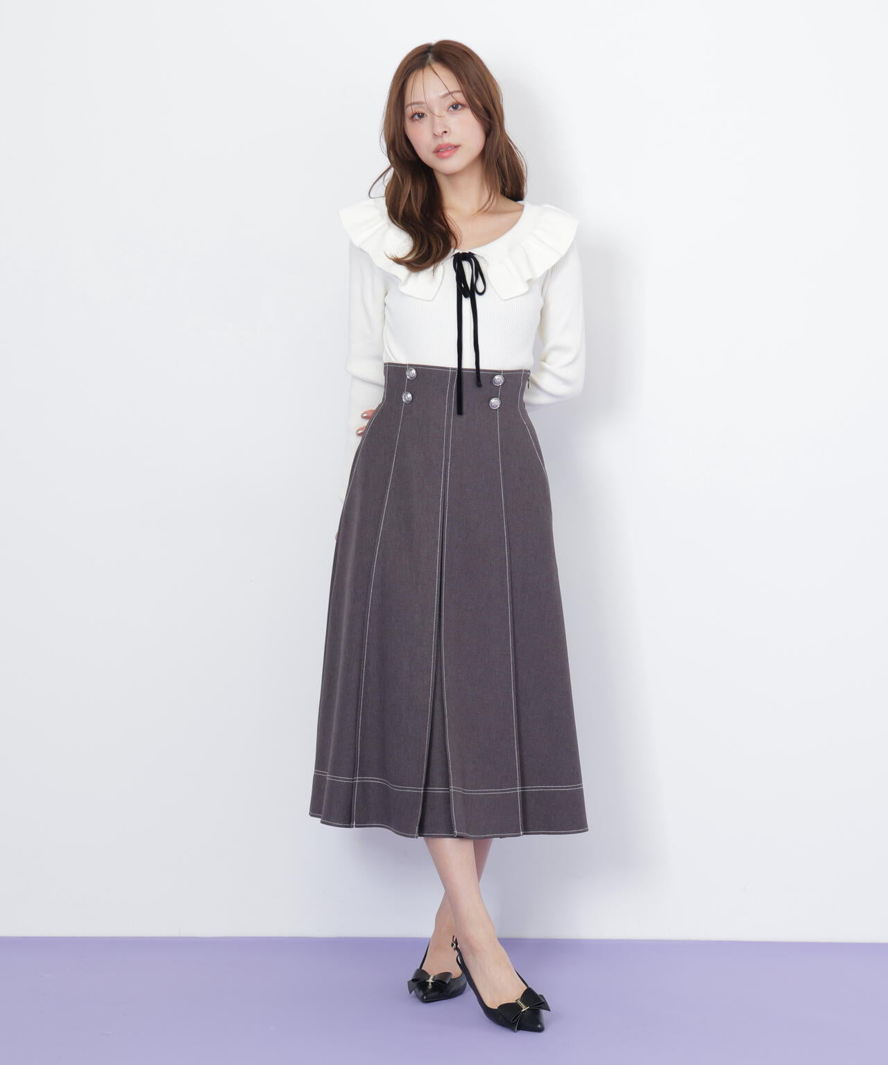 ケープリブニット