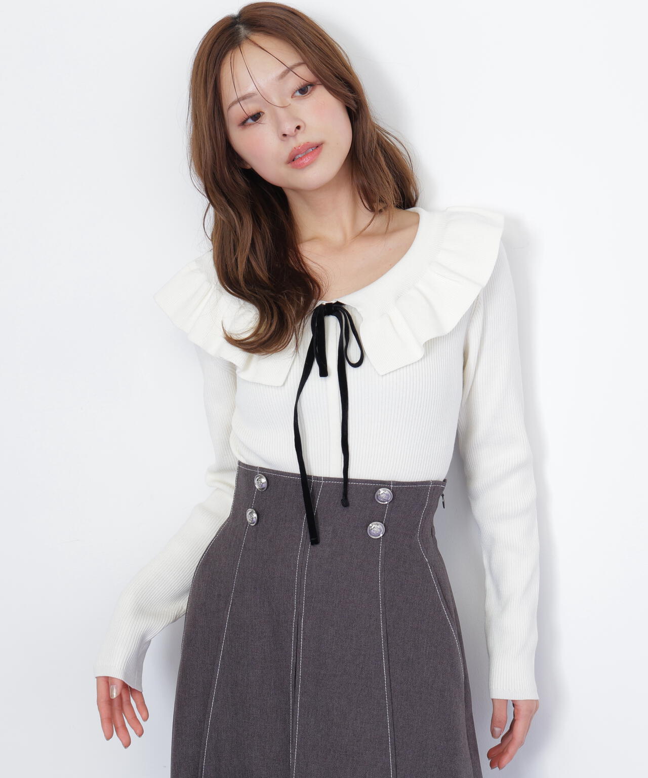 ジル バイ ジル スチュアート（JILL by JILL STUART）/ケープリブニット ケープリブニット | JILL by JILL STUART（ジル バイ ジルスチュアート