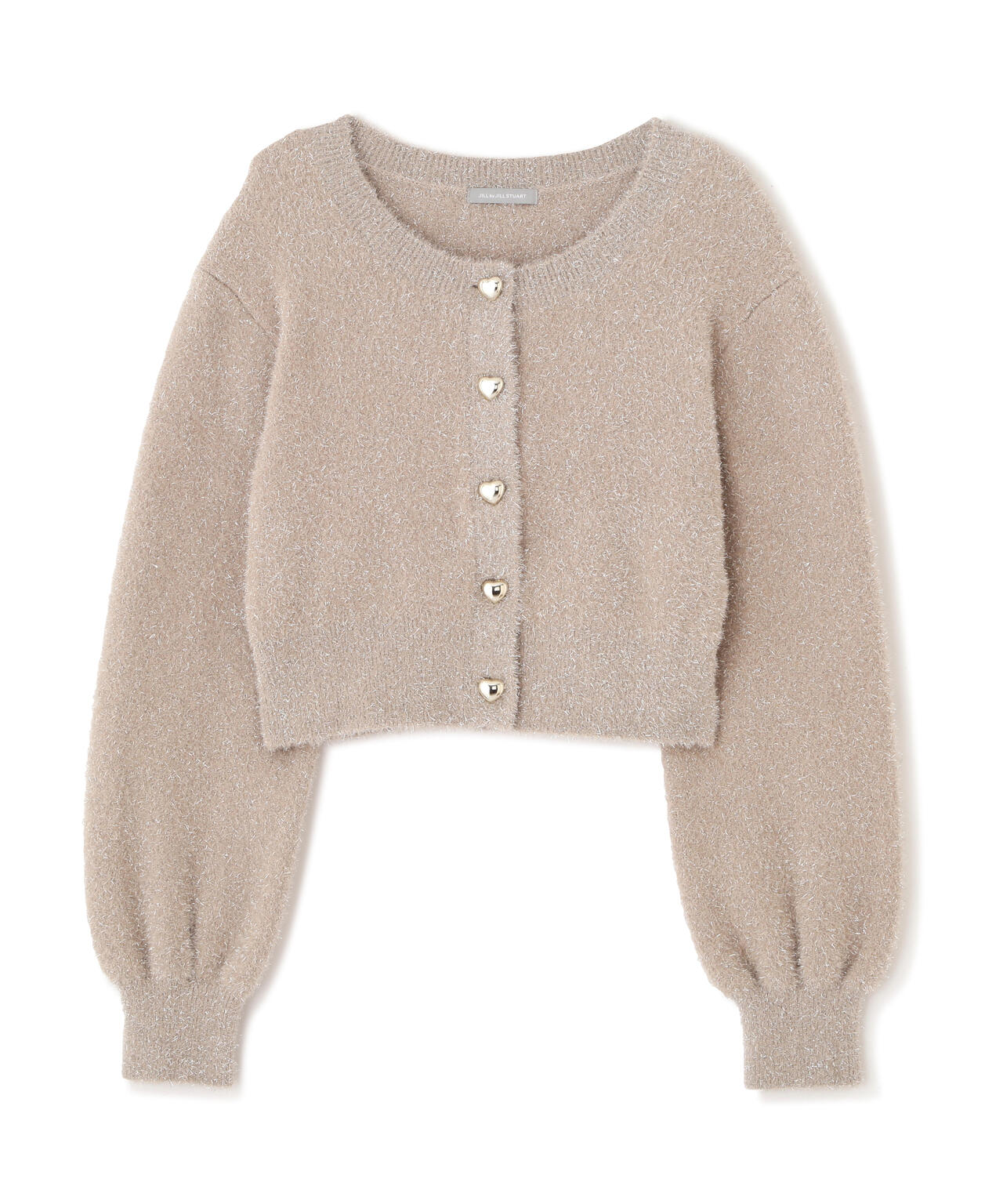 Arpege story ハートボタン ラメフェザーカーディガン ハートボタンラメフェザーカーディガン | JILL by JILL STUART（ジル