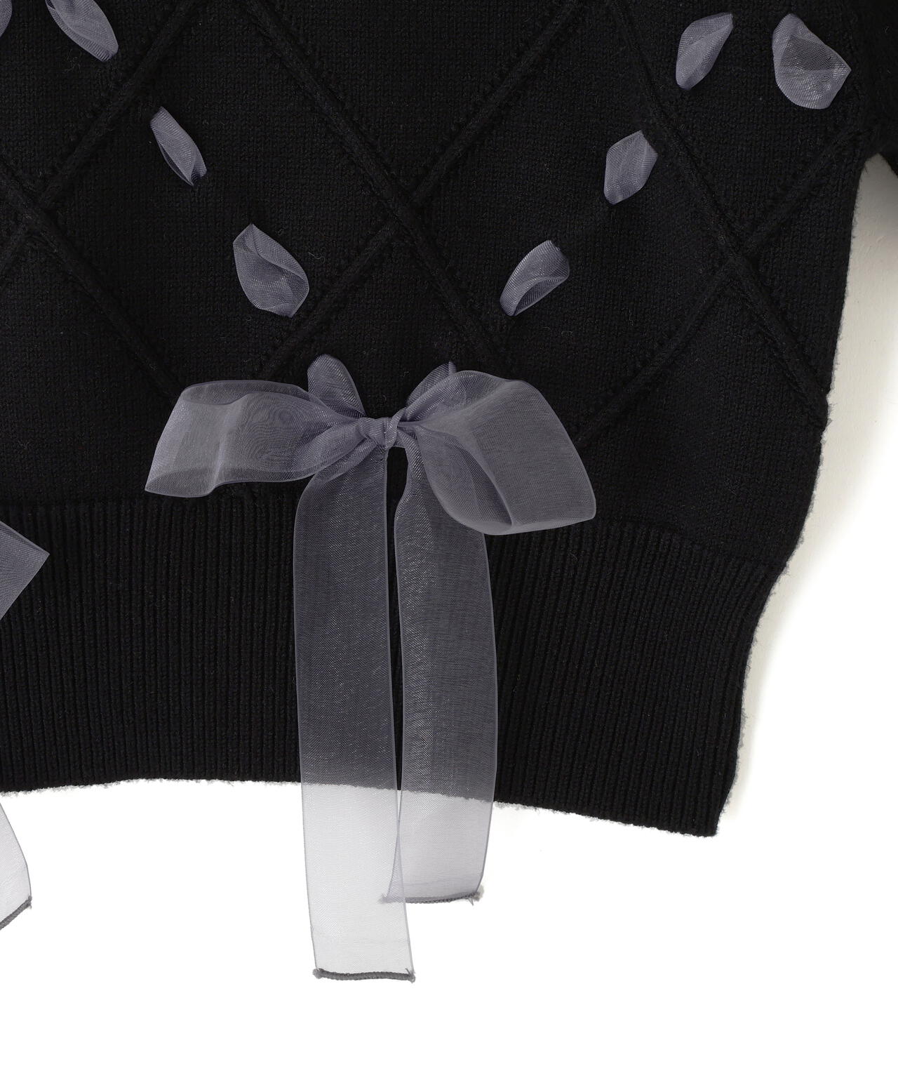 ダイヤ柄リボンニット | JILL by JILL STUART（ジル バイ ジル