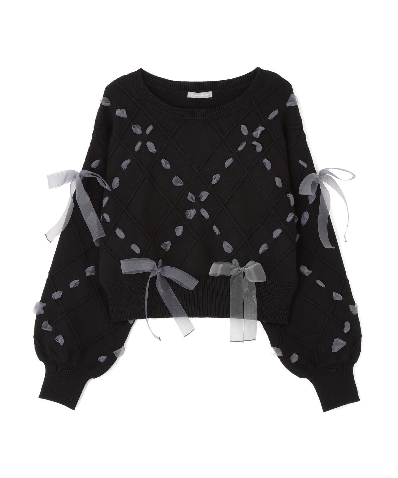 ダイヤ柄リボンニット | JILL by JILL STUART（ジル バイ ジル