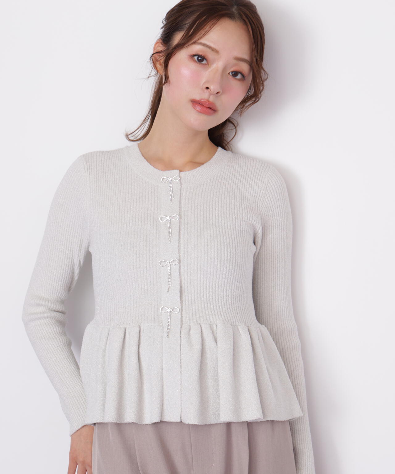 ラメモールペプラムニット | JILL by JILL STUART（ジル バイ ジル