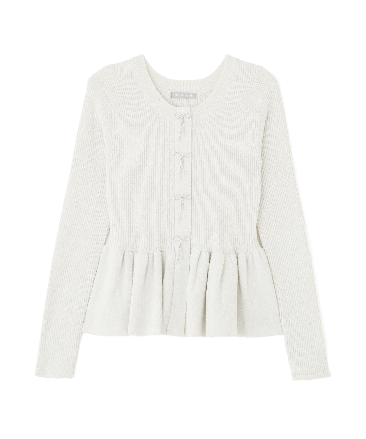 ラメモールペプラムニット